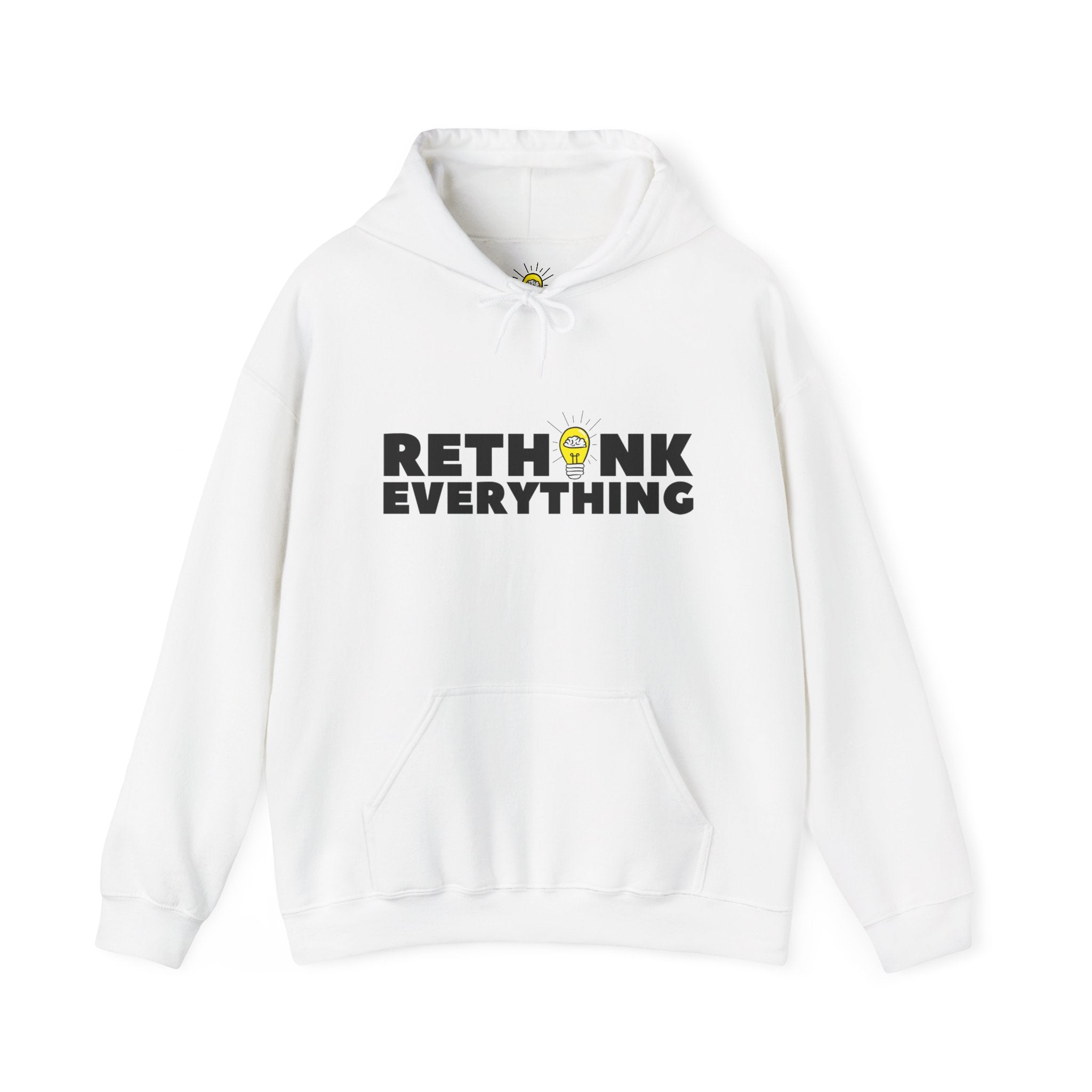 Rethink Everything Financial literacy Hoodie, Unisex Cozy Sweatshirt, Gift for Thought Leaders, Inspirational Fashion, Casual Wear, Unique Graphic Pullover