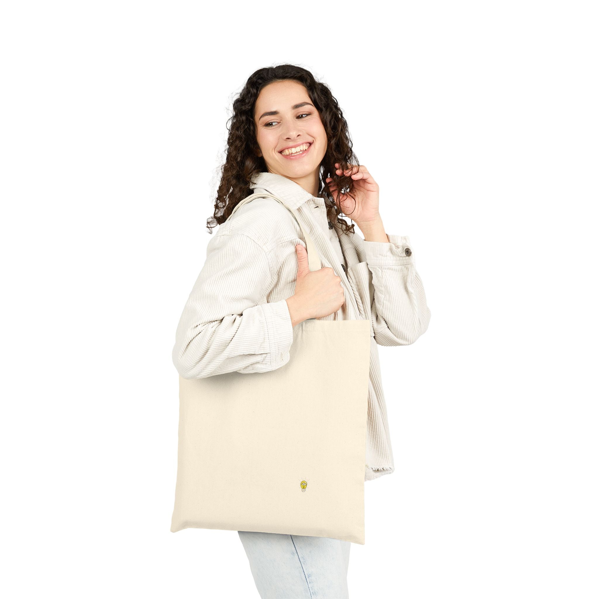 Tote Bag — Rethink Everything LOGO Idea Graphic Cotton Canvas Tote