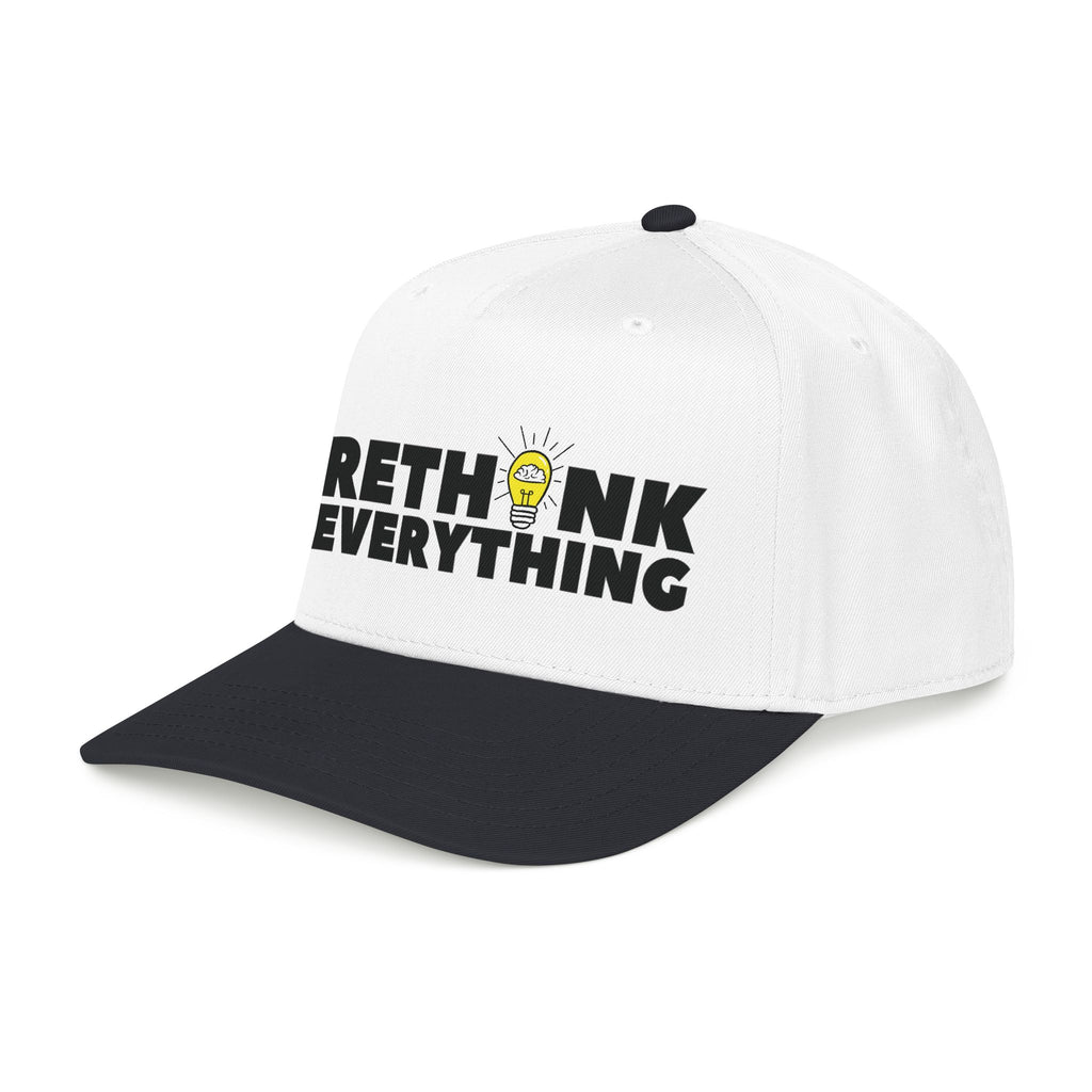Rethink Everything Lightbulb LOGO Classic 2 Colors Mid Profile Baseball Cap