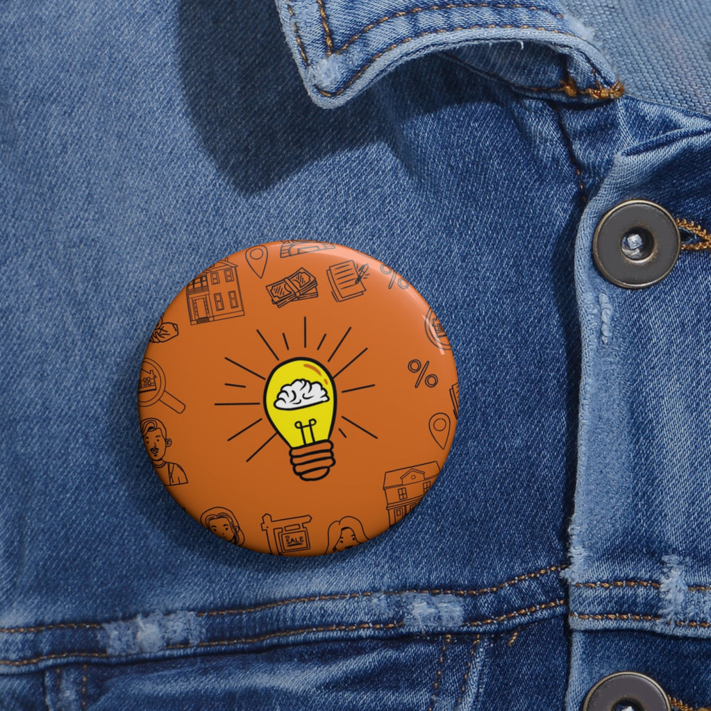 Rethink Everything Selling Real Estate Classic Design Pin Button — Custom Round Badge for Teachers, Students & Creatives