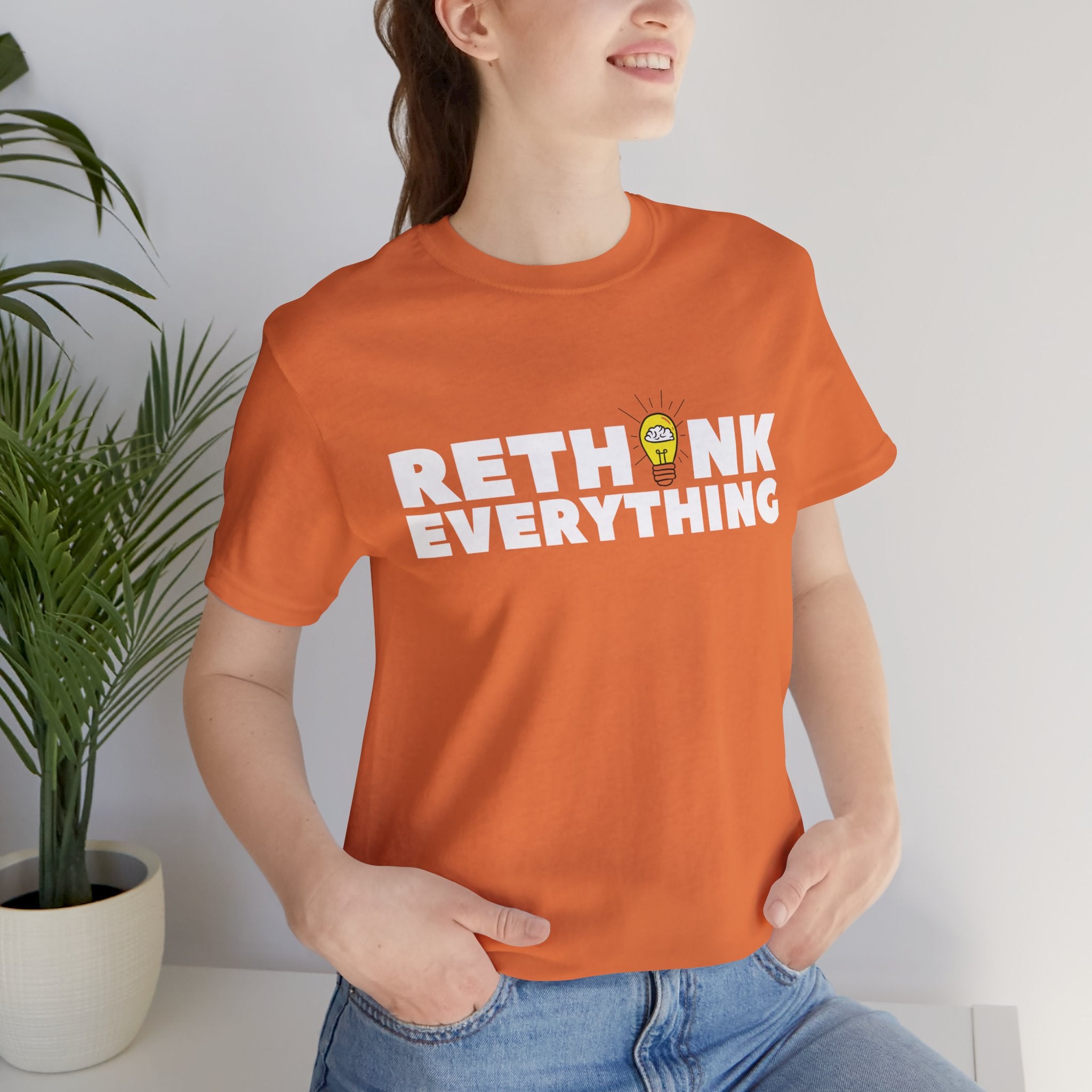 Rethink Everything Selling Real Estate Premium Bella+Canvas Unisex Jersey Tee