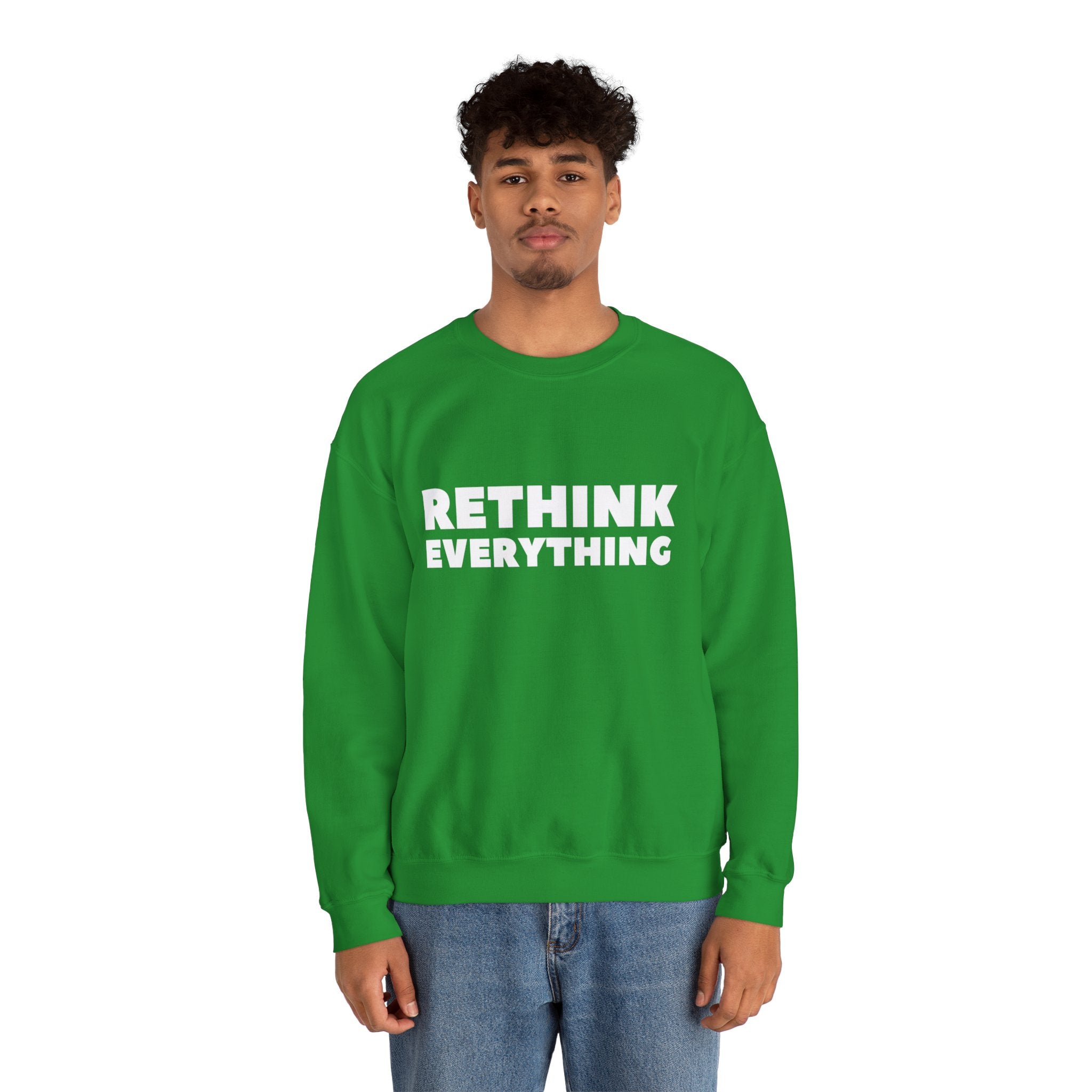 Rethink Everything Loan Officer Crewneck Sweatshirt – Unisex Inspirational Graphic Pullover