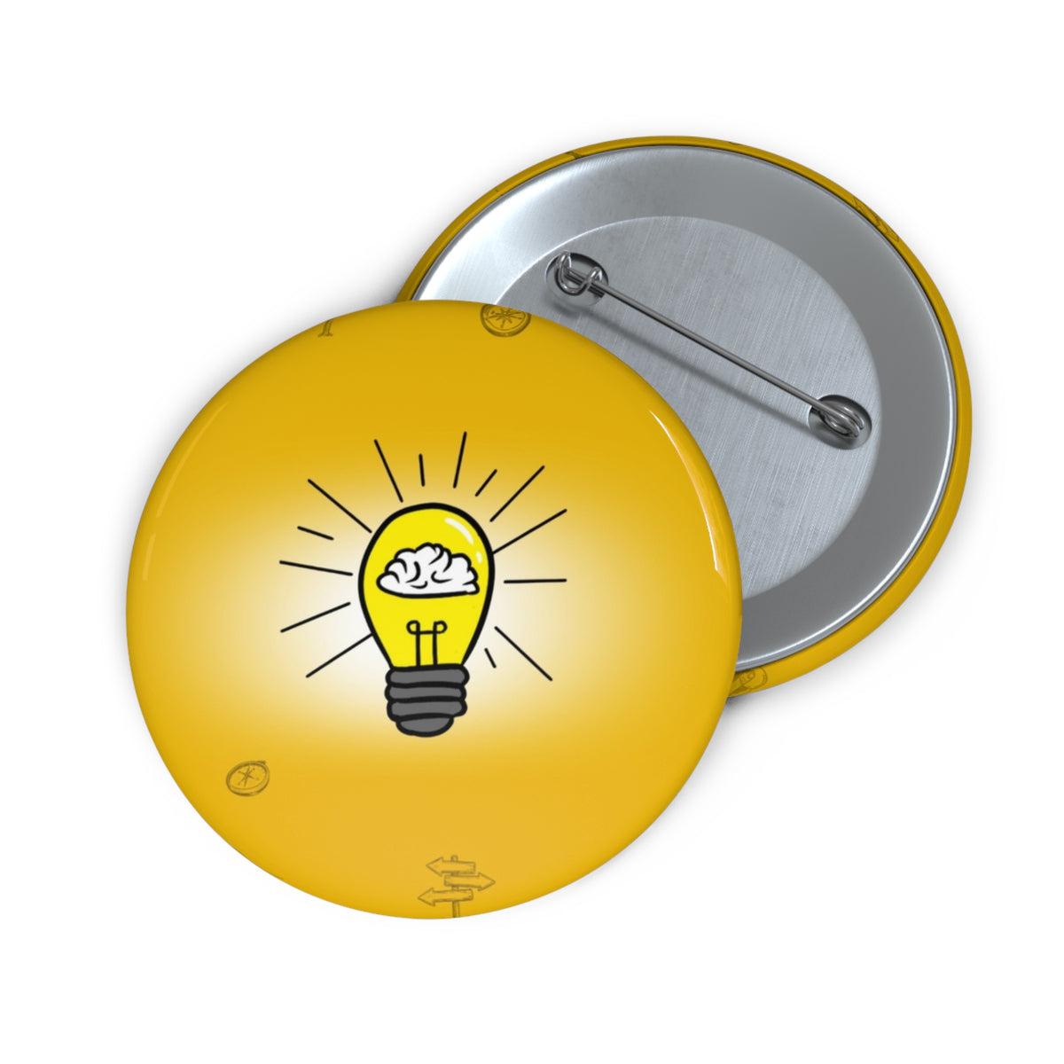 Rethink Everything Mentorship Classic Design Pin Button — Custom Round Badge for Teachers, Students & Creatives