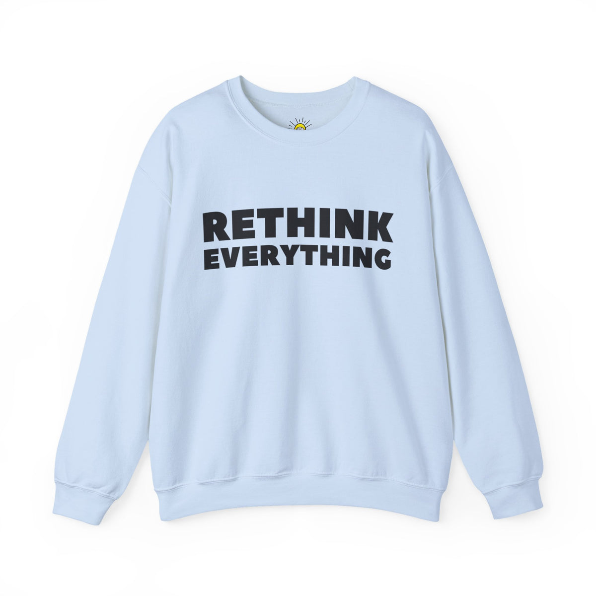 Rethink Everything Business Planning Crewneck Sweatshirt – Unisex Inspirational Graphic Pullover
