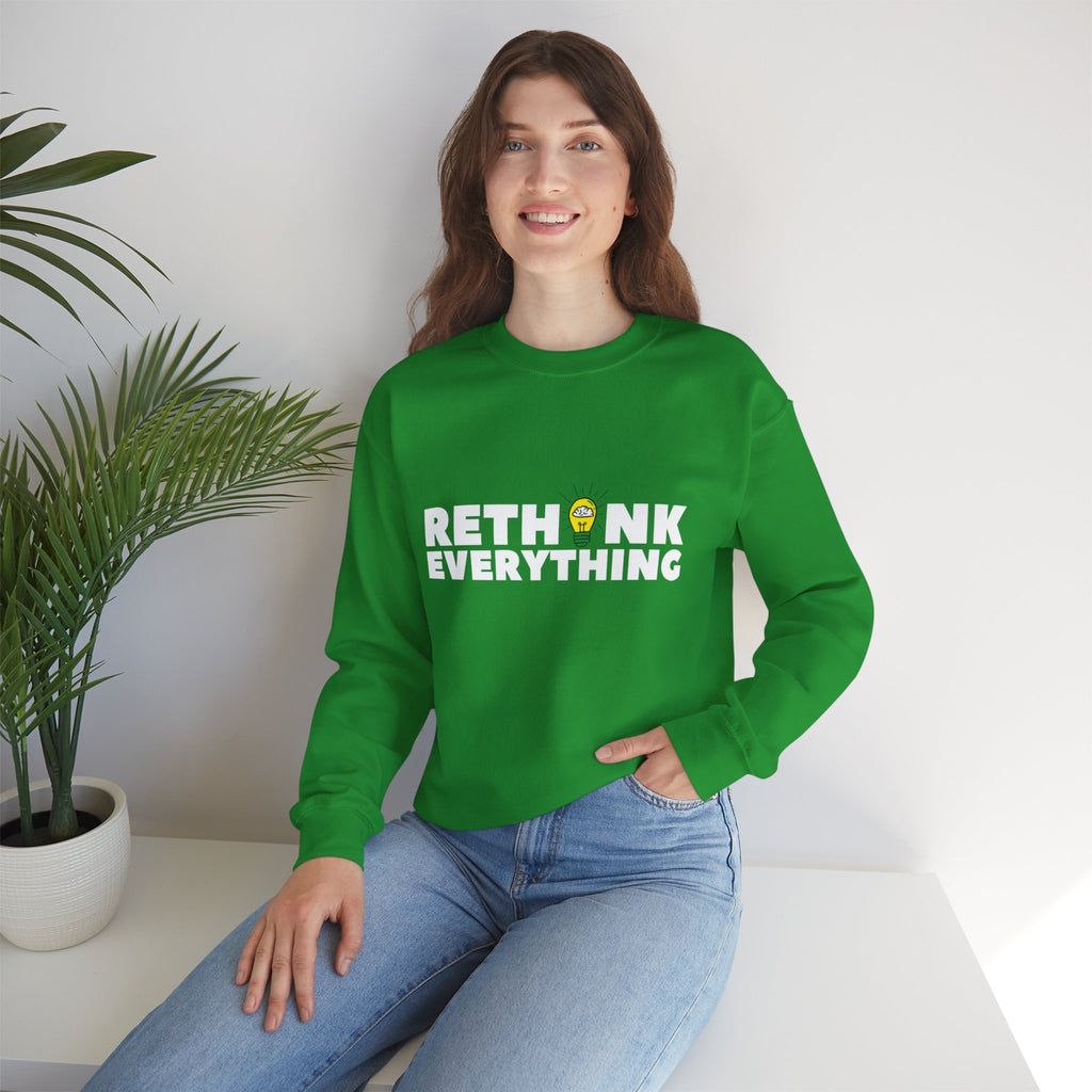 Rethink Everything Loan Officer Crewneck Sweatshirt – Unisex Inspirational Graphic Pullover