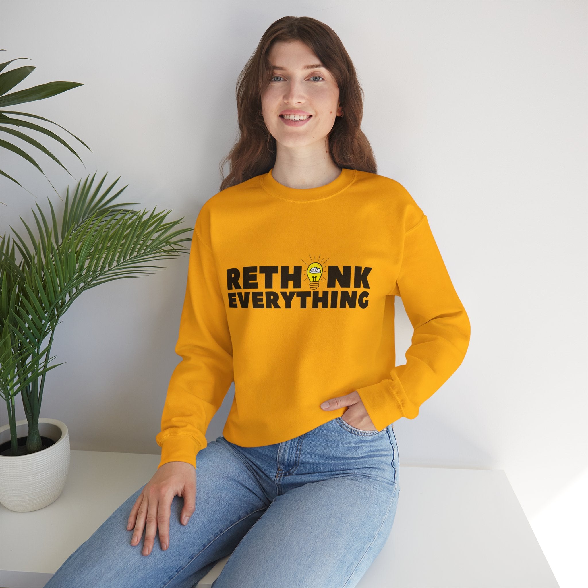 Rethink Everything Mentorship Crewneck Sweatshirt – Unisex Inspirational Graphic Pullover