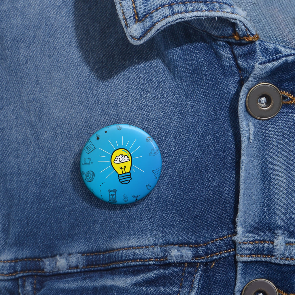 Rethink Everything Business Planning Classic Design Pin Button — Custom Round Badge for Teachers, Students & Creatives