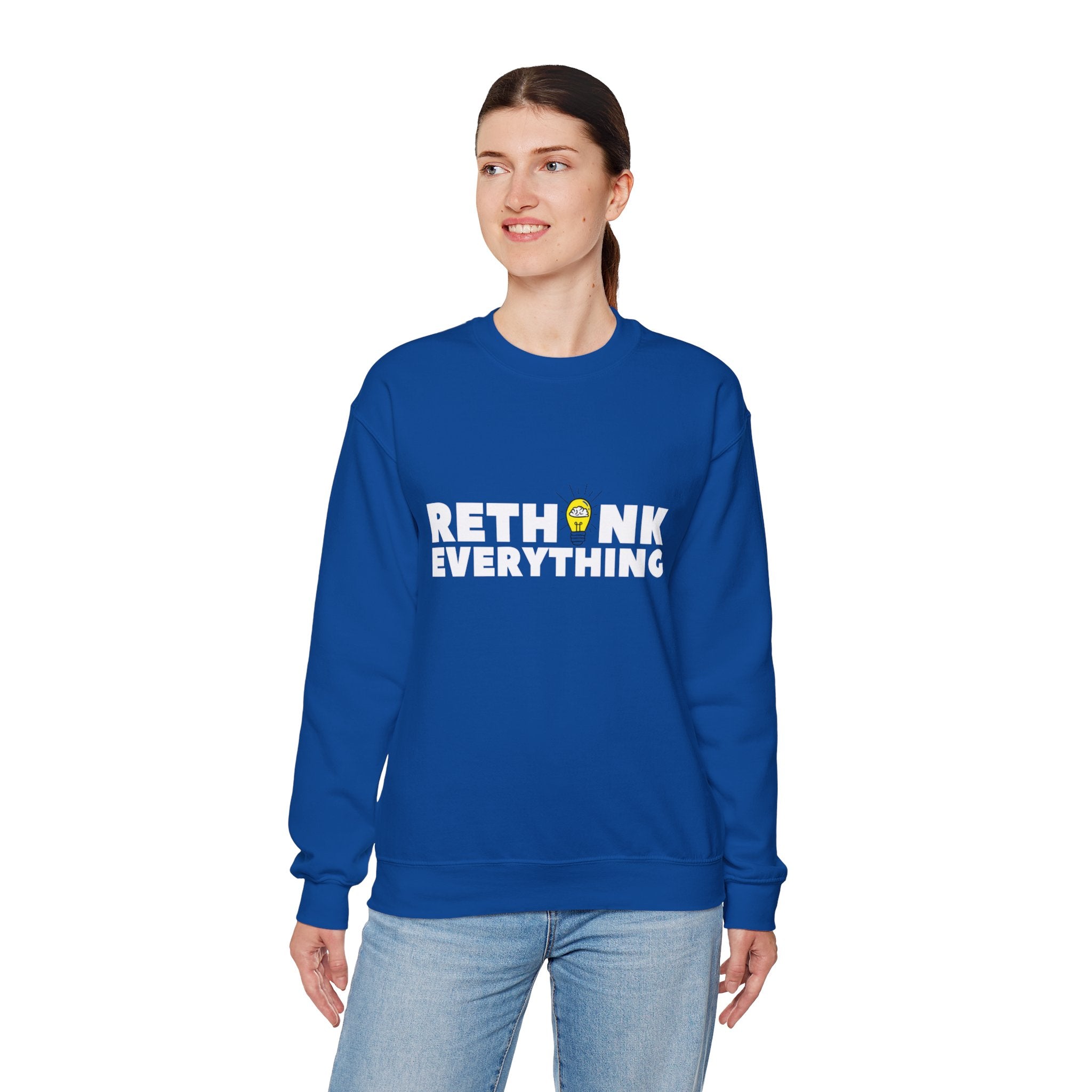Rethink Everything Insurance Agencies Crewneck Sweatshirt – Unisex Inspirational Graphic Pullover