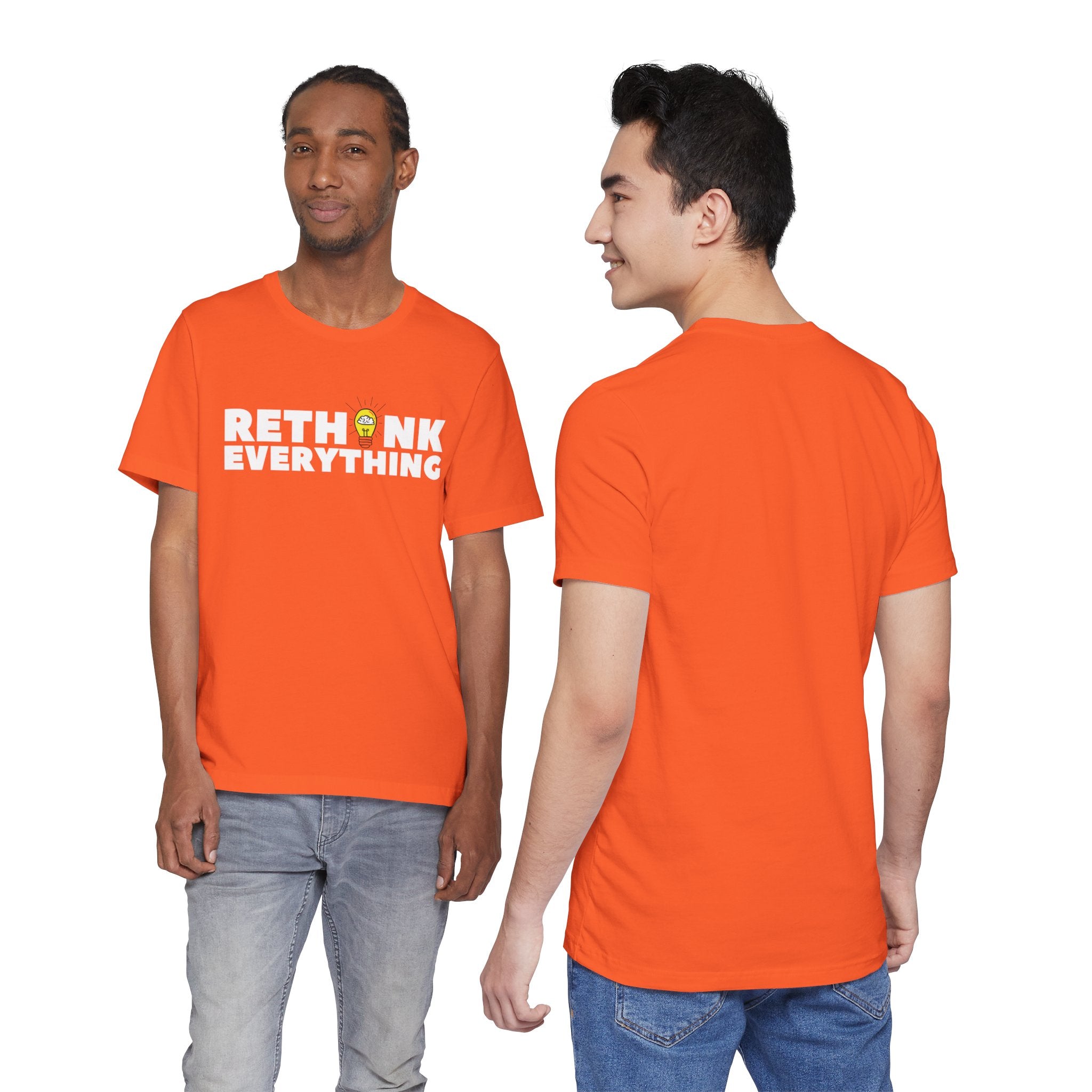 Rethink Everything Customer Service Premium Bella+Canvas Unisex Jersey Tee