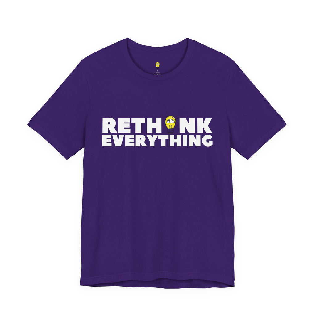 Rethink Everything Social Media Premium Bella+Canvas Unisex Jersey Tee