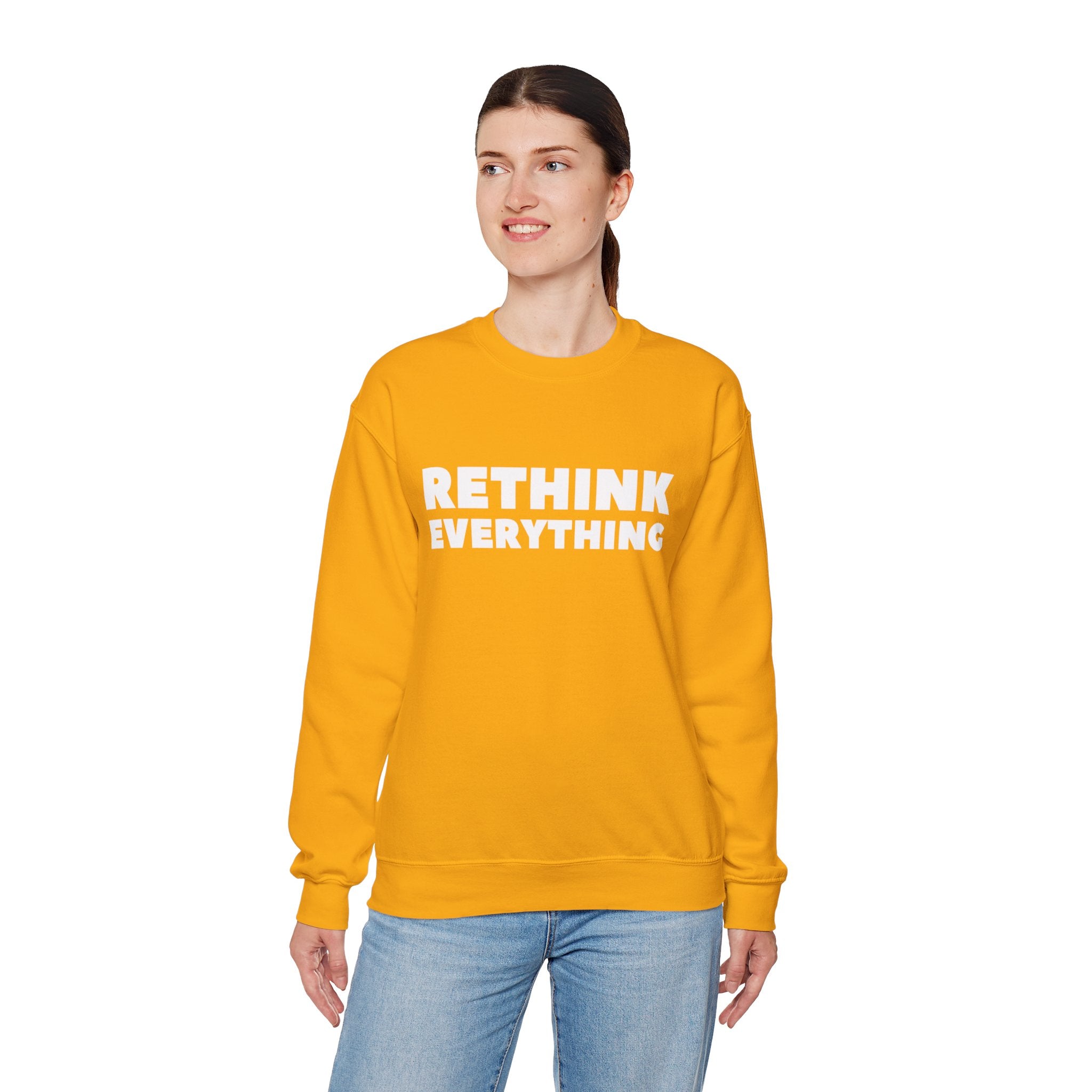 Rethink Everything Mentorship Crewneck Sweatshirt – Unisex Inspirational Graphic Pullover