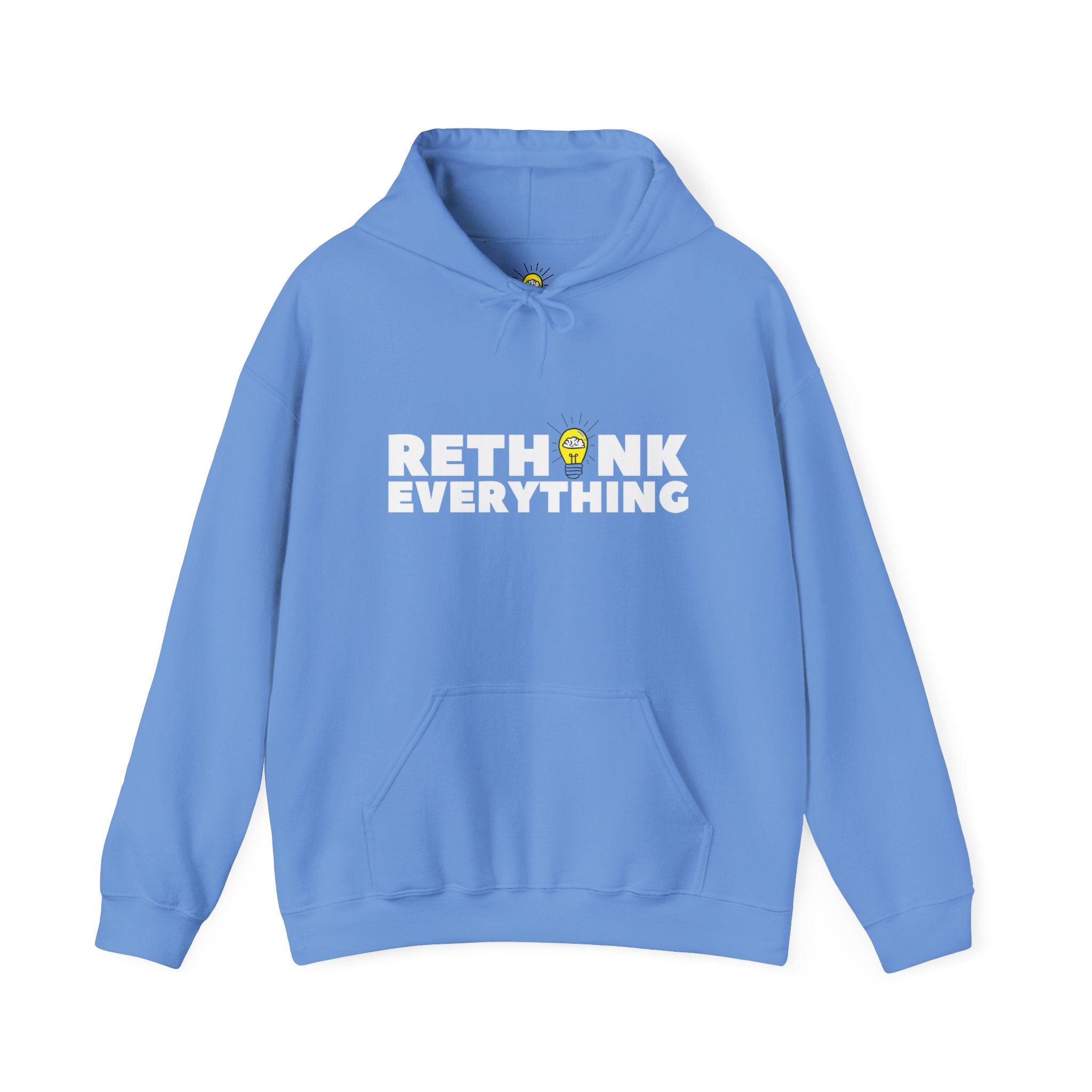 Rethink Everything Power of Video Hoodie, Unisex Cozy Sweatshirt, Gift for Thought Leaders, Inspirational Fashion, Casual Wear, Unique Graphic Pullover