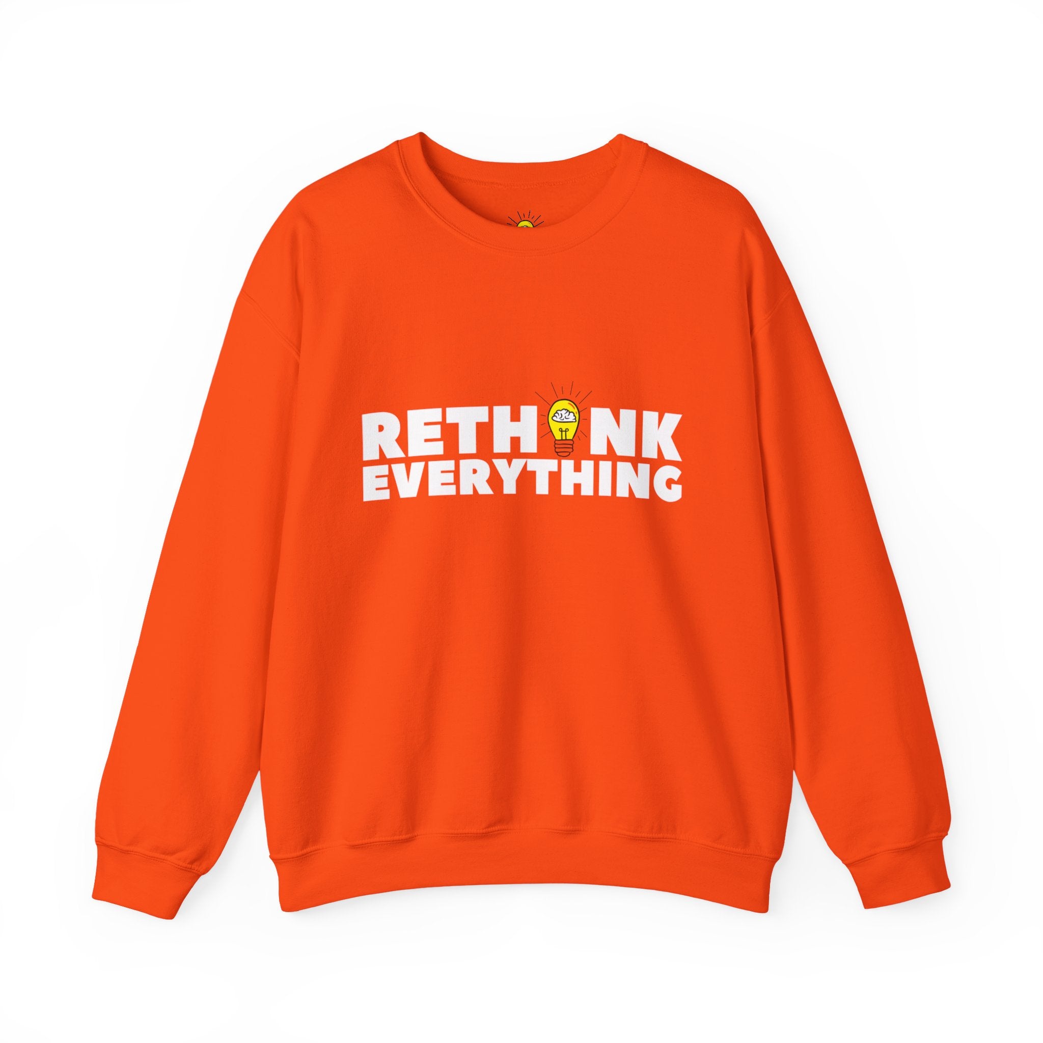 Rethink Everything Customer Service Crewneck Sweatshirt – Unisex Inspirational Graphic Pullover