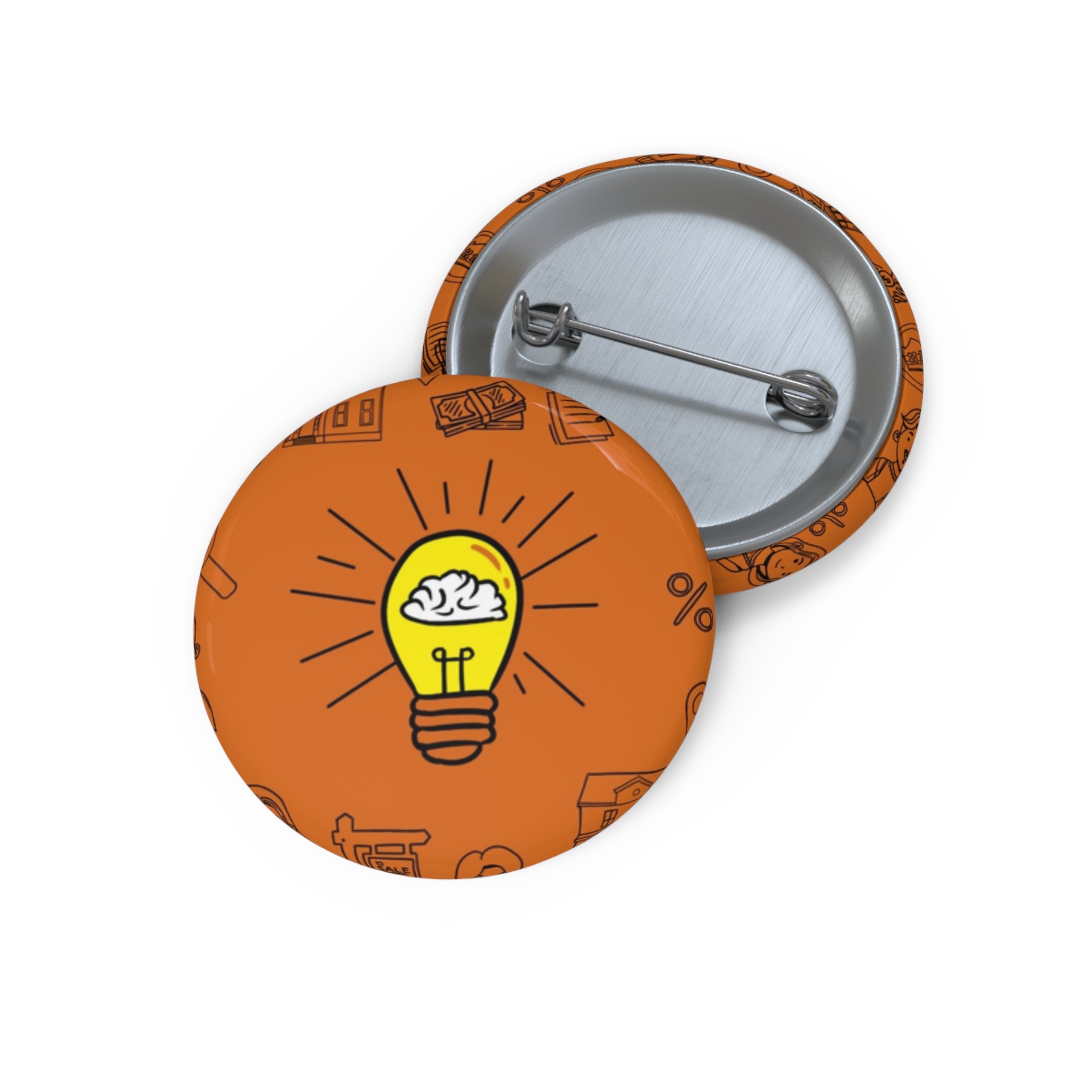 Rethink Everything Selling Real Estate Classic Design Pin Button — Custom Round Badge for Teachers, Students & Creatives