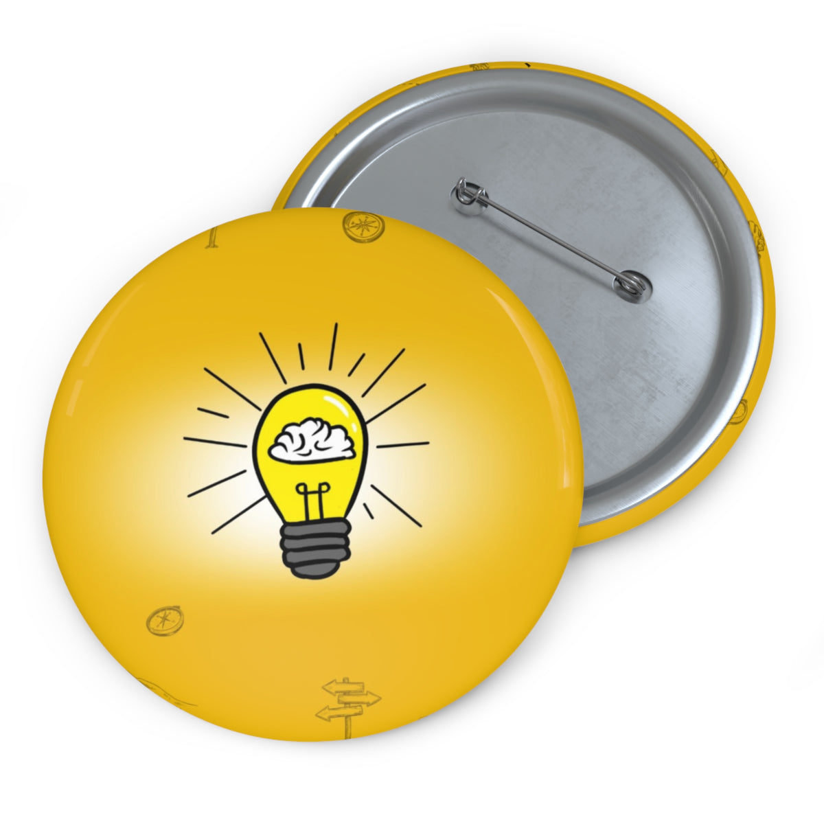 Rethink Everything Mentorship Classic Design Pin Button — Custom Round Badge for Teachers, Students & Creatives