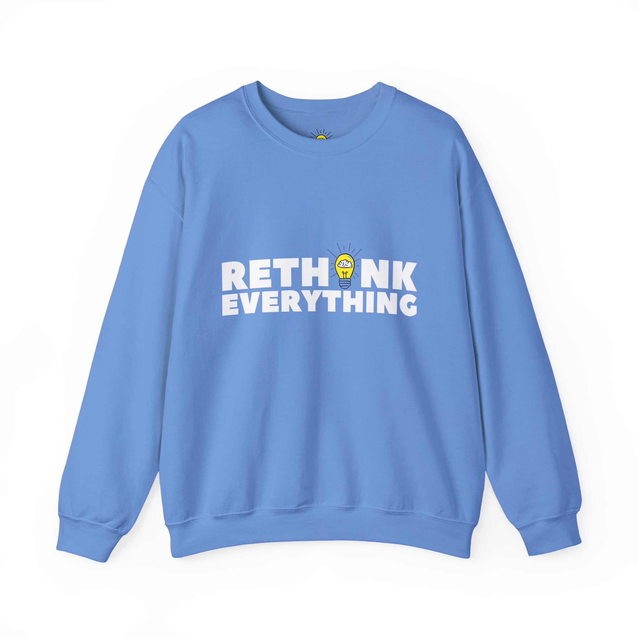 Rethink Everything Power of Video Crewneck Sweatshirt – Unisex Inspirational Graphic Pullover