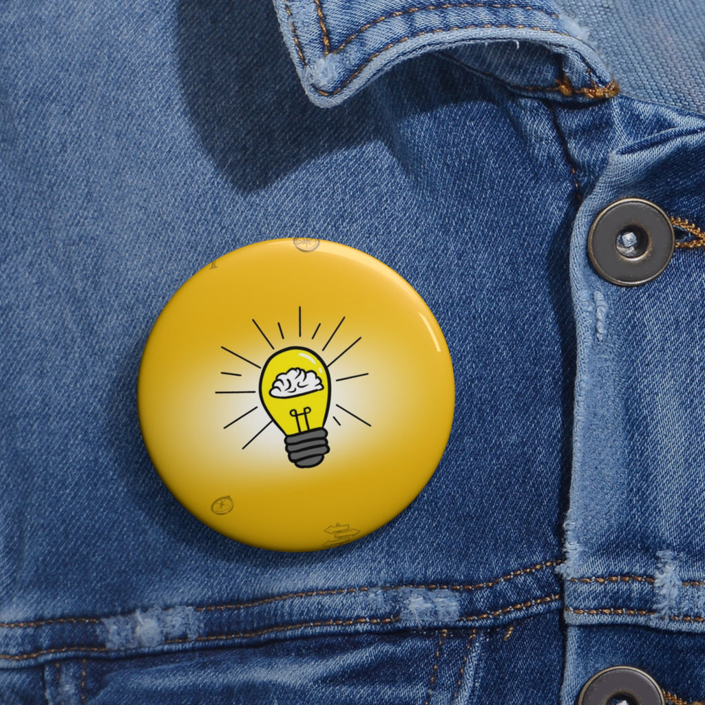 Rethink Everything Mentorship Classic Design Pin Button — Custom Round Badge for Teachers, Students & Creatives