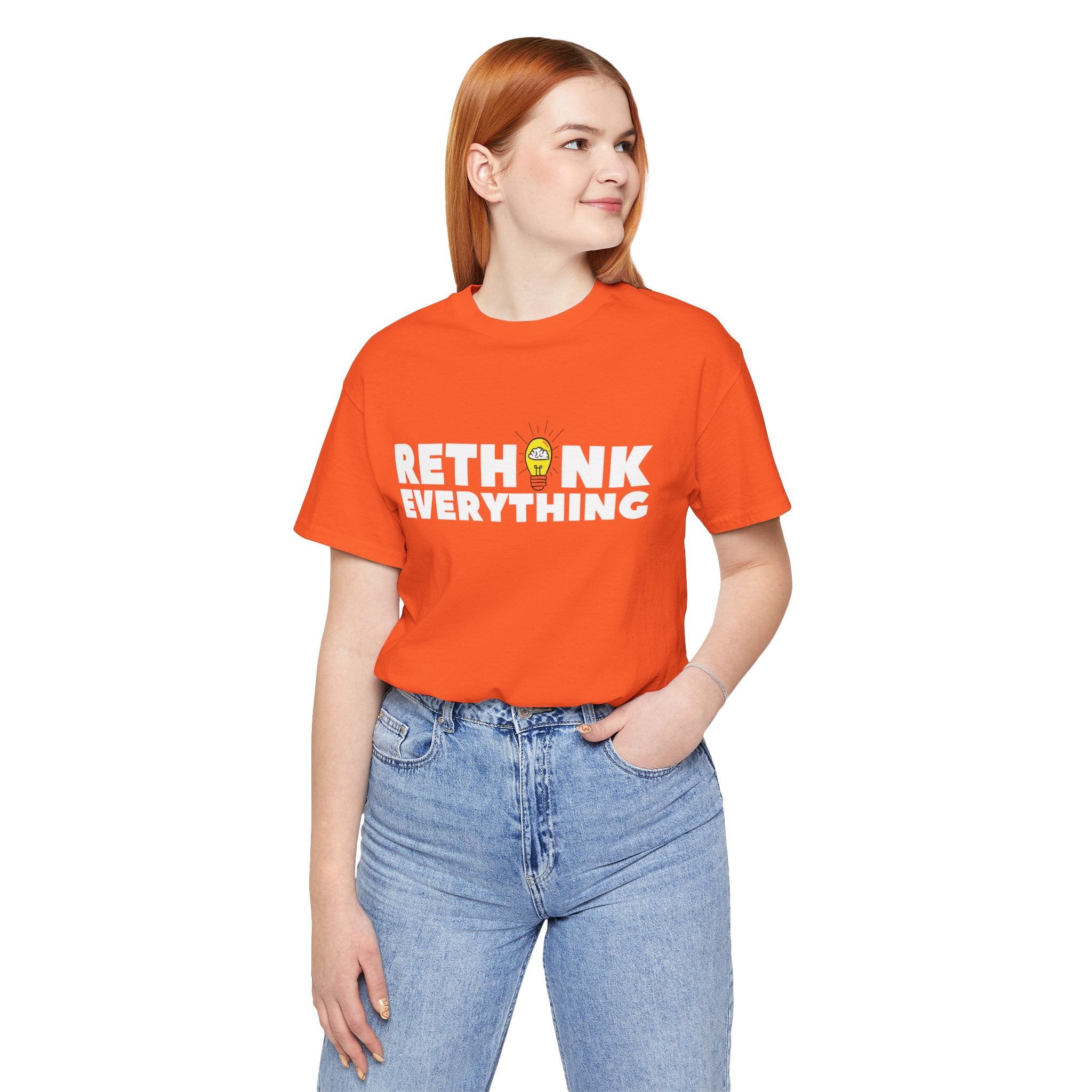 Rethink Everything Customer Service Premium Bella+Canvas Unisex Jersey Tee