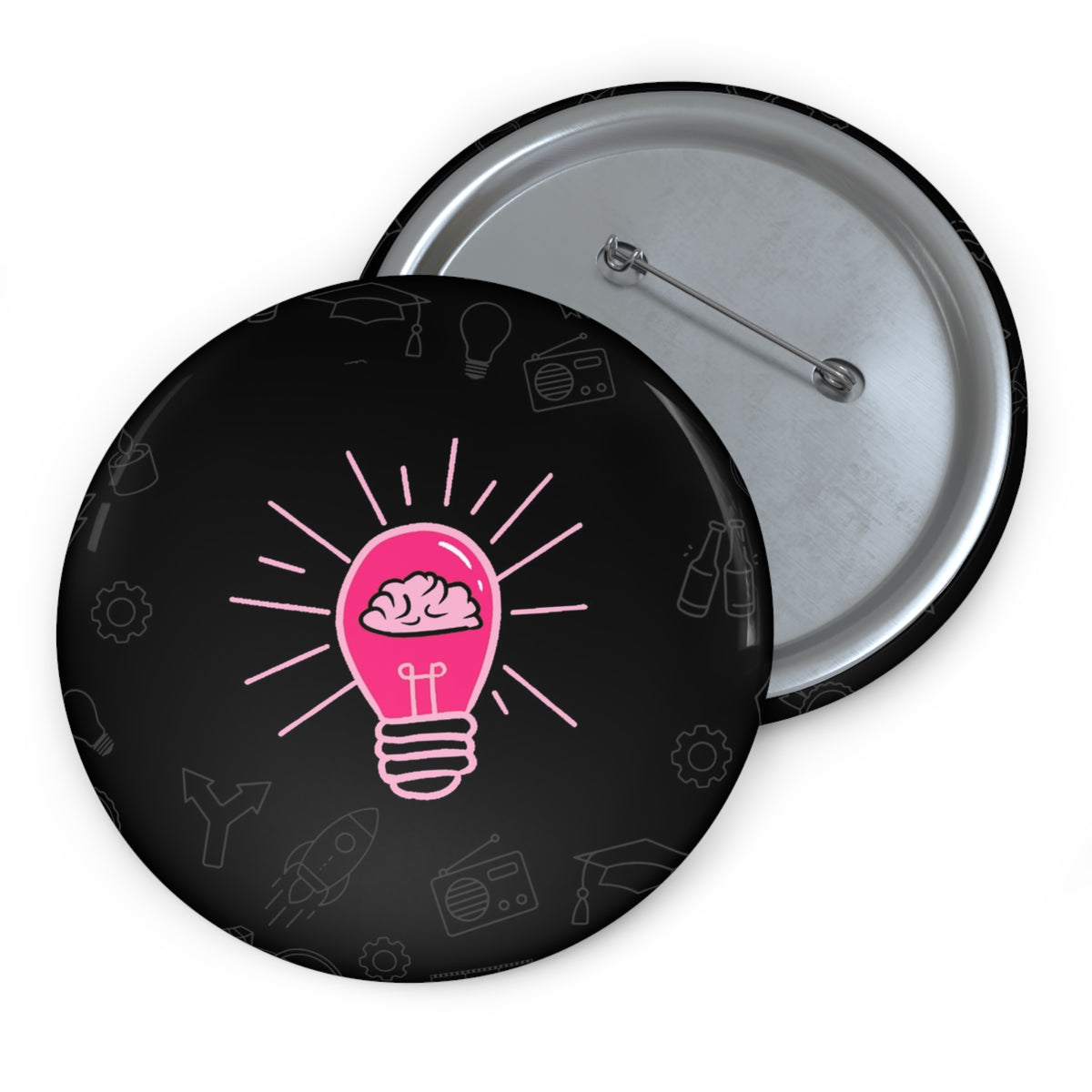 Rethink Everything Networking Classic Design Pin Button — Custom Round Badge for Teachers, Students & Creatives