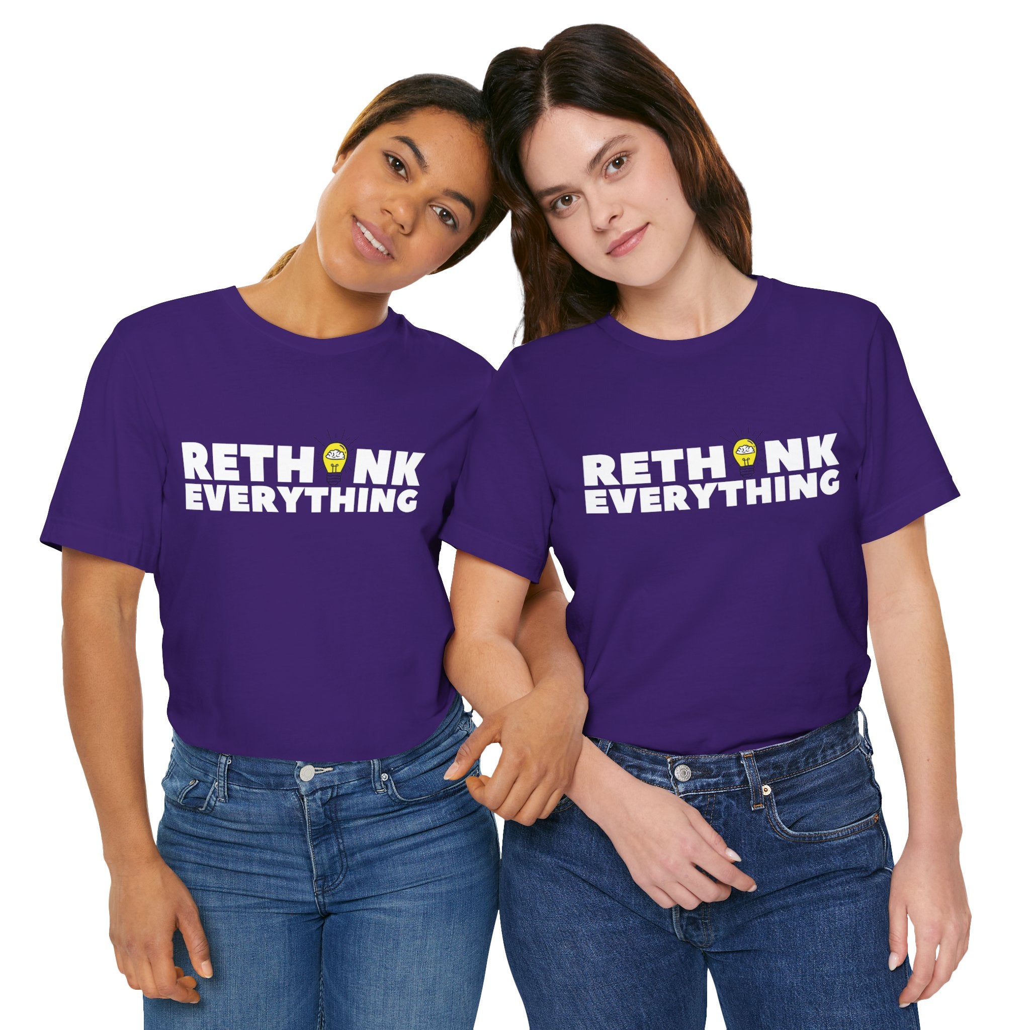 Rethink Everything Social Media Premium Bella+Canvas Unisex Jersey Tee