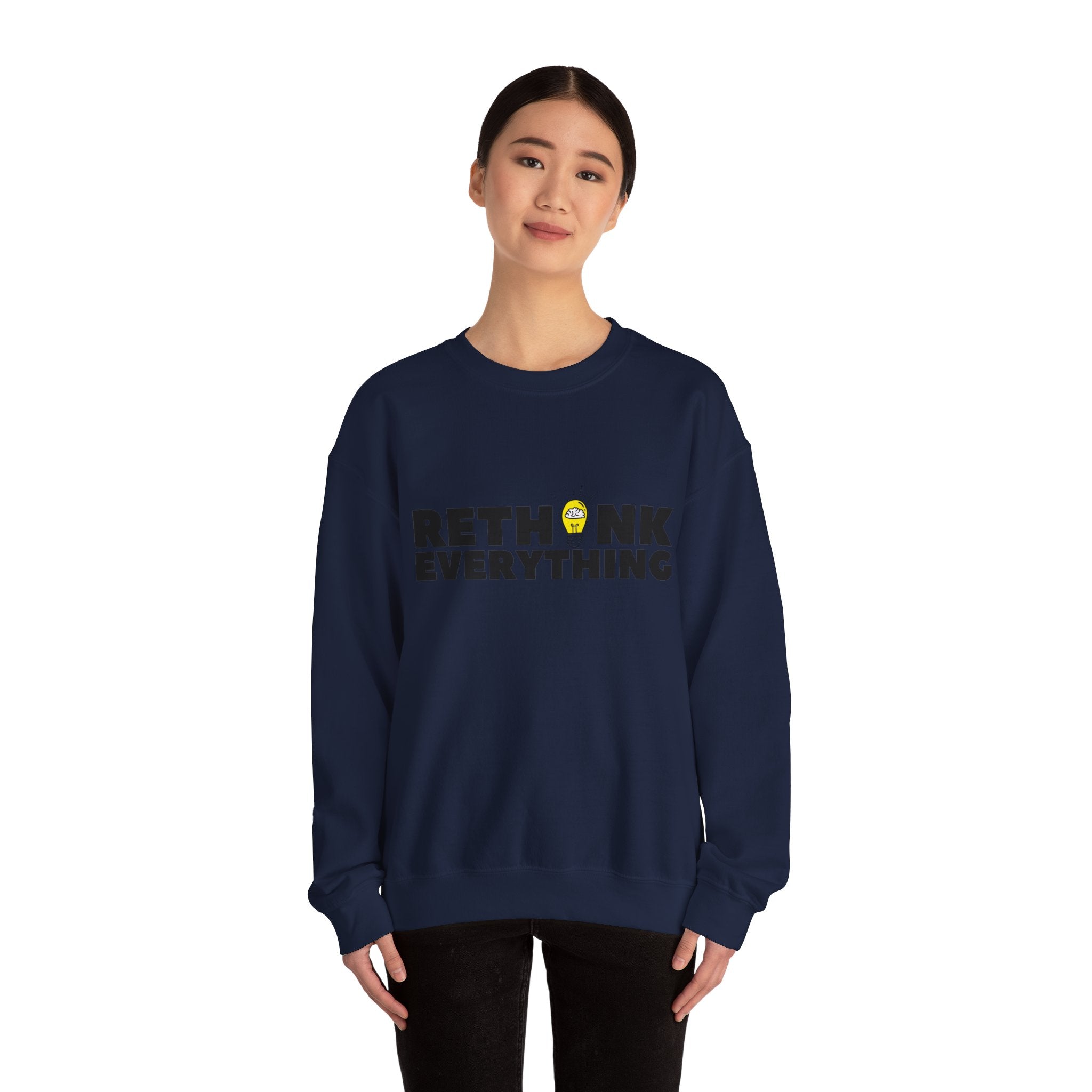 Rethink Everything Prospecting Crewneck Sweatshirt – Unisex Inspirational Graphic Pullover