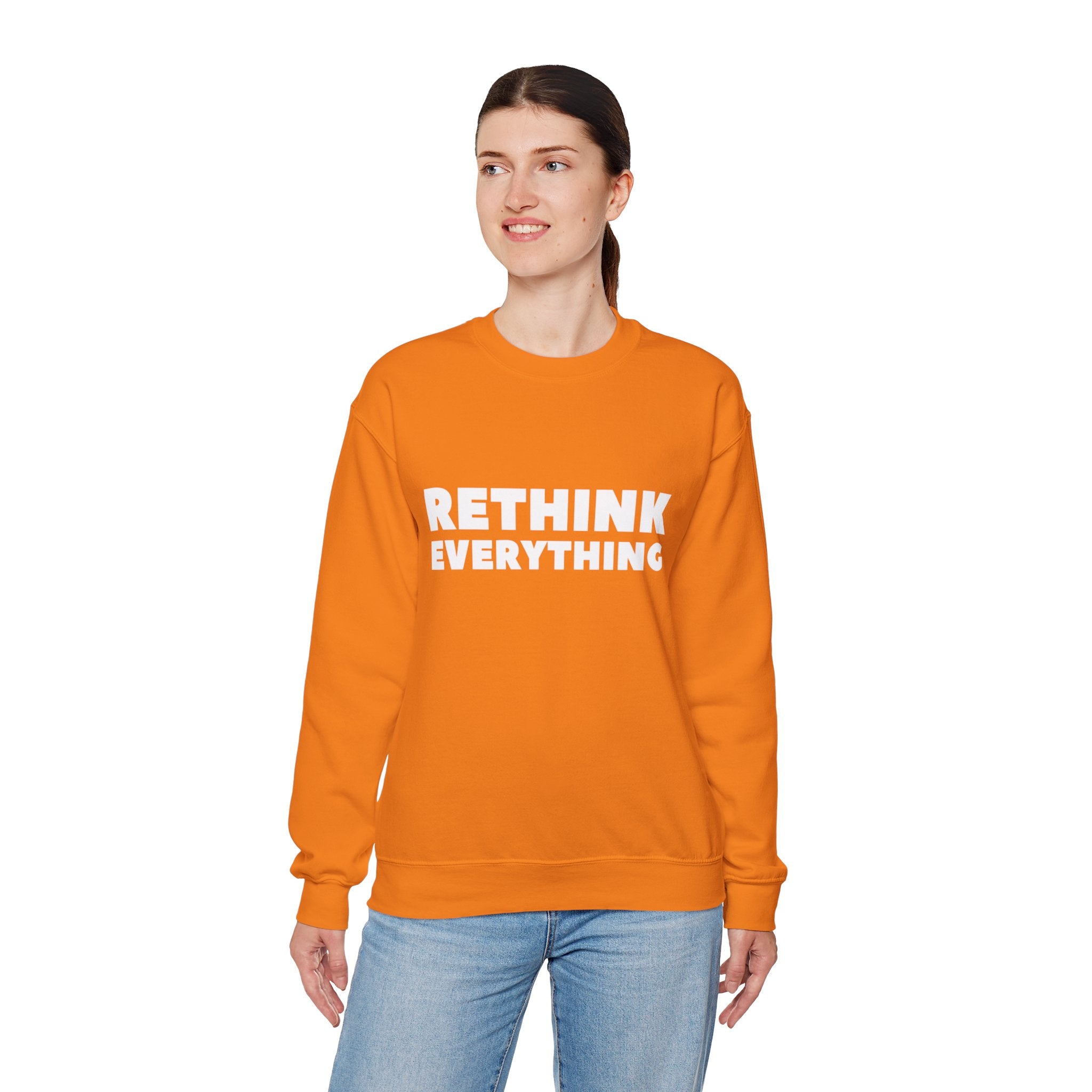 Rethink Everything Selling Real Estate Crewneck Sweatshirt – Unisex Inspirational Graphic Pullover