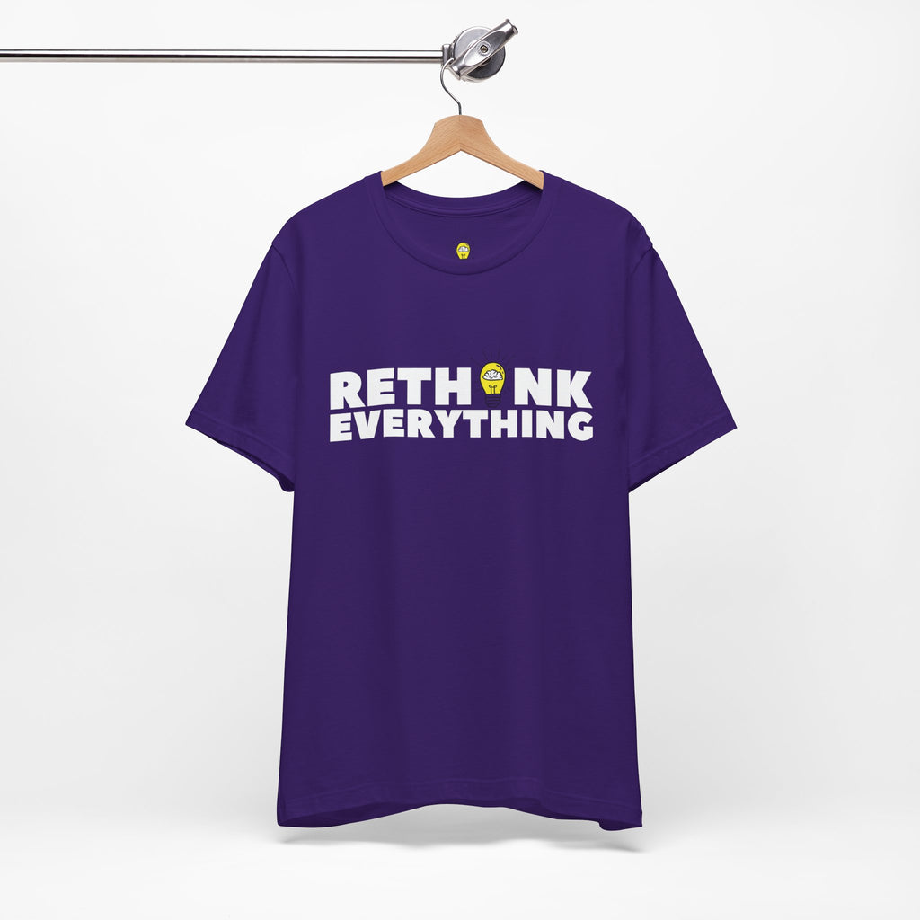 Rethink Everything Social Media Premium Bella+Canvas Unisex Jersey Tee