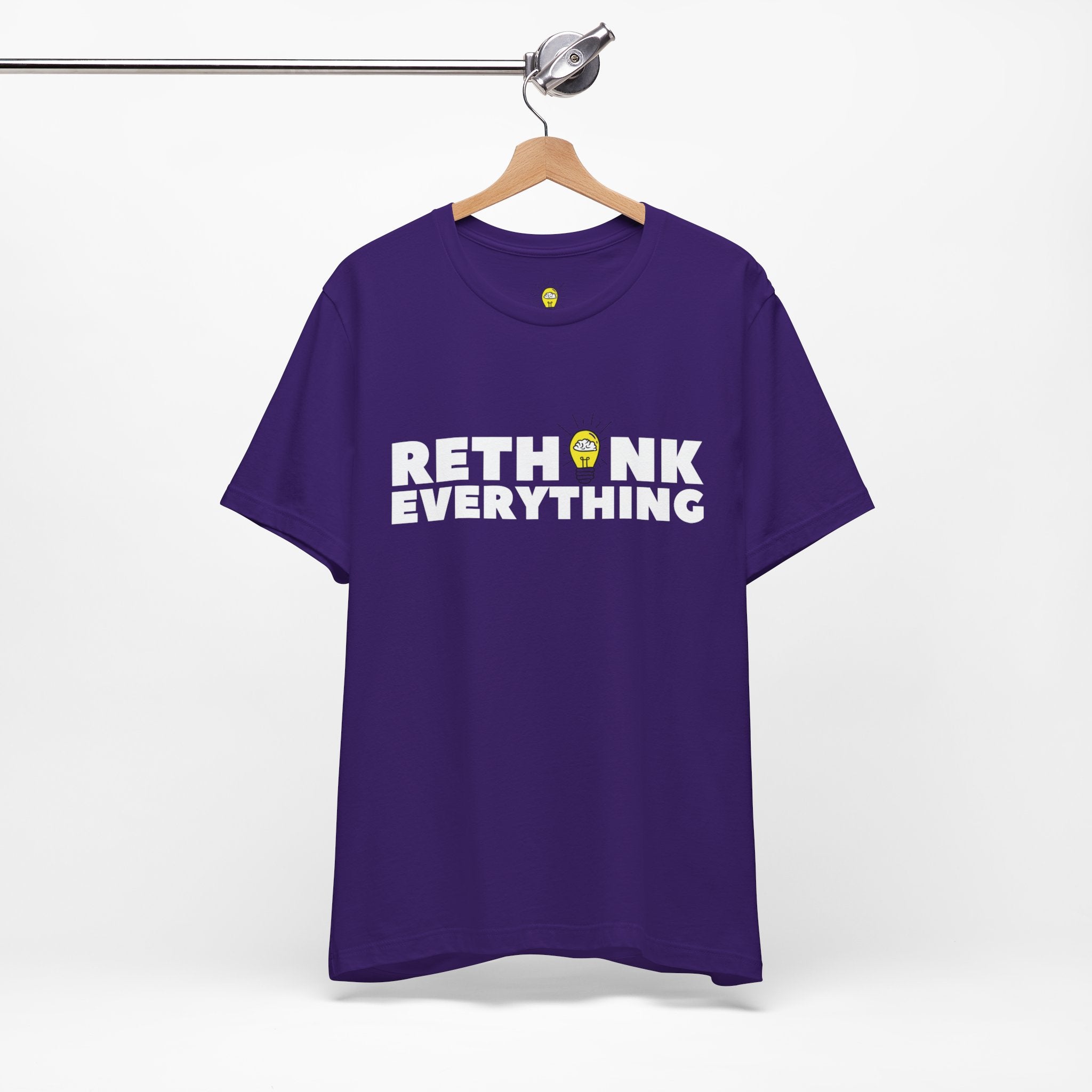 Rethink Everything Social Media Premium Bella+Canvas Unisex Jersey Tee