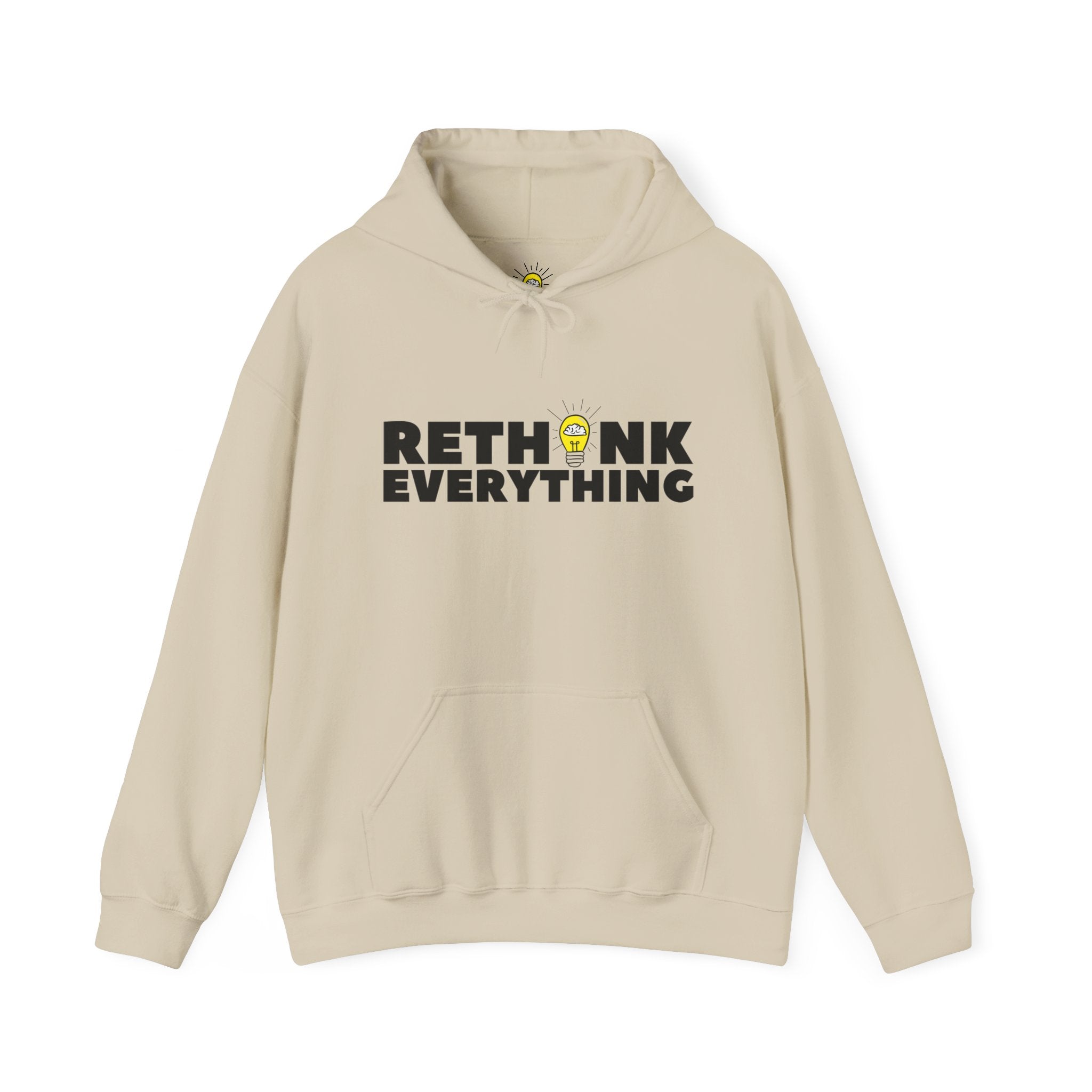 Rethink Everything Craft Beer Hoodie, Unisex Cozy Sweatshirt, Gift for Thought Leaders, Inspirational Fashion, Casual Wear, Unique Graphic Pullover