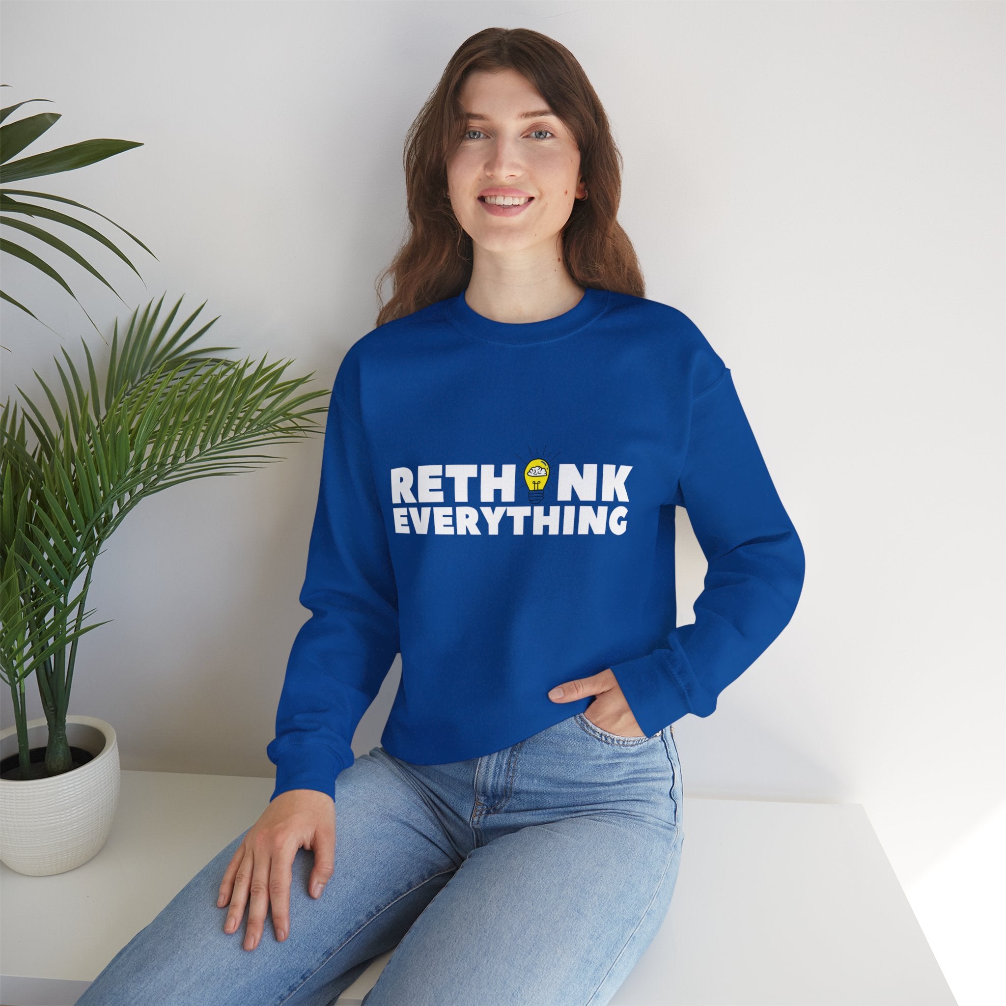 Rethink Everything Insurance Agencies Crewneck Sweatshirt – Unisex Inspirational Graphic Pullover