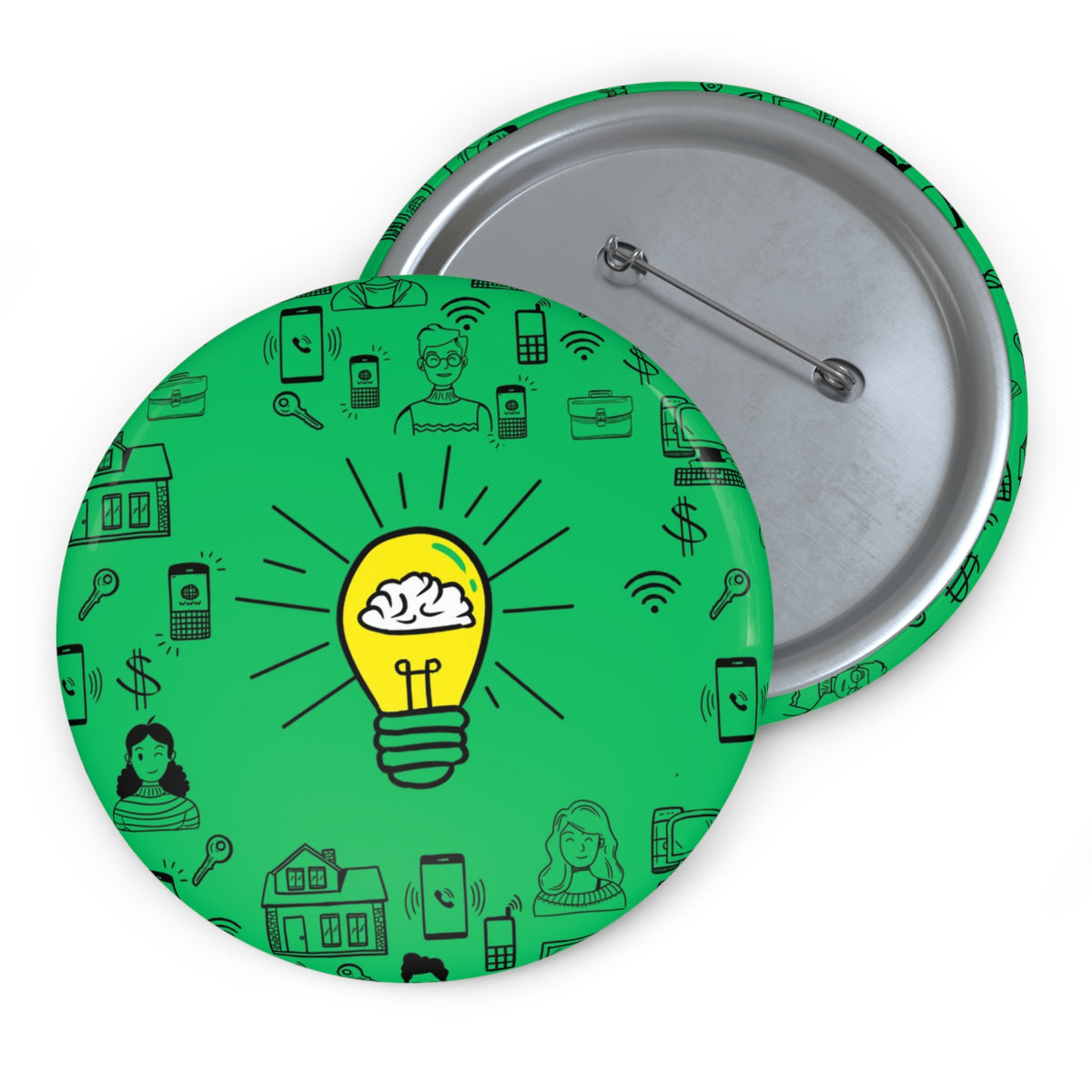 Rethink Everything Loan Officer Classic Design Pin Button — Custom Round Badge for Teachers, Students & Creatives
