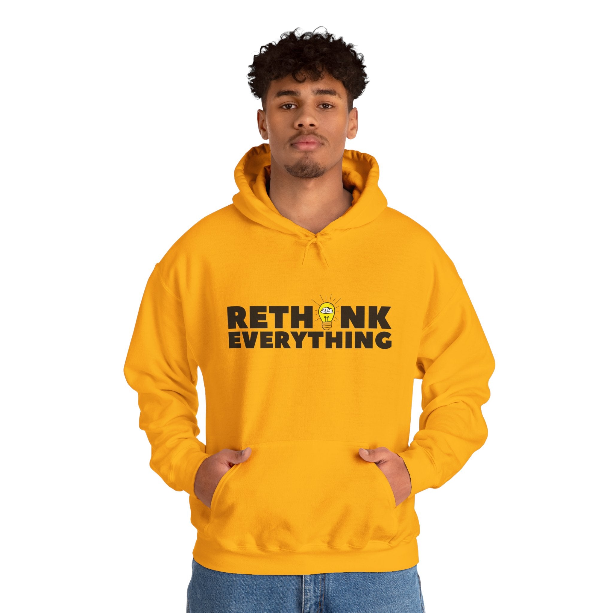 Rethink Everything Mentorship Hoodie, Unisex Cozy Sweatshirt, Gift for Thought Leaders, Inspirational Fashion, Casual Wear, Unique Graphic Pullover