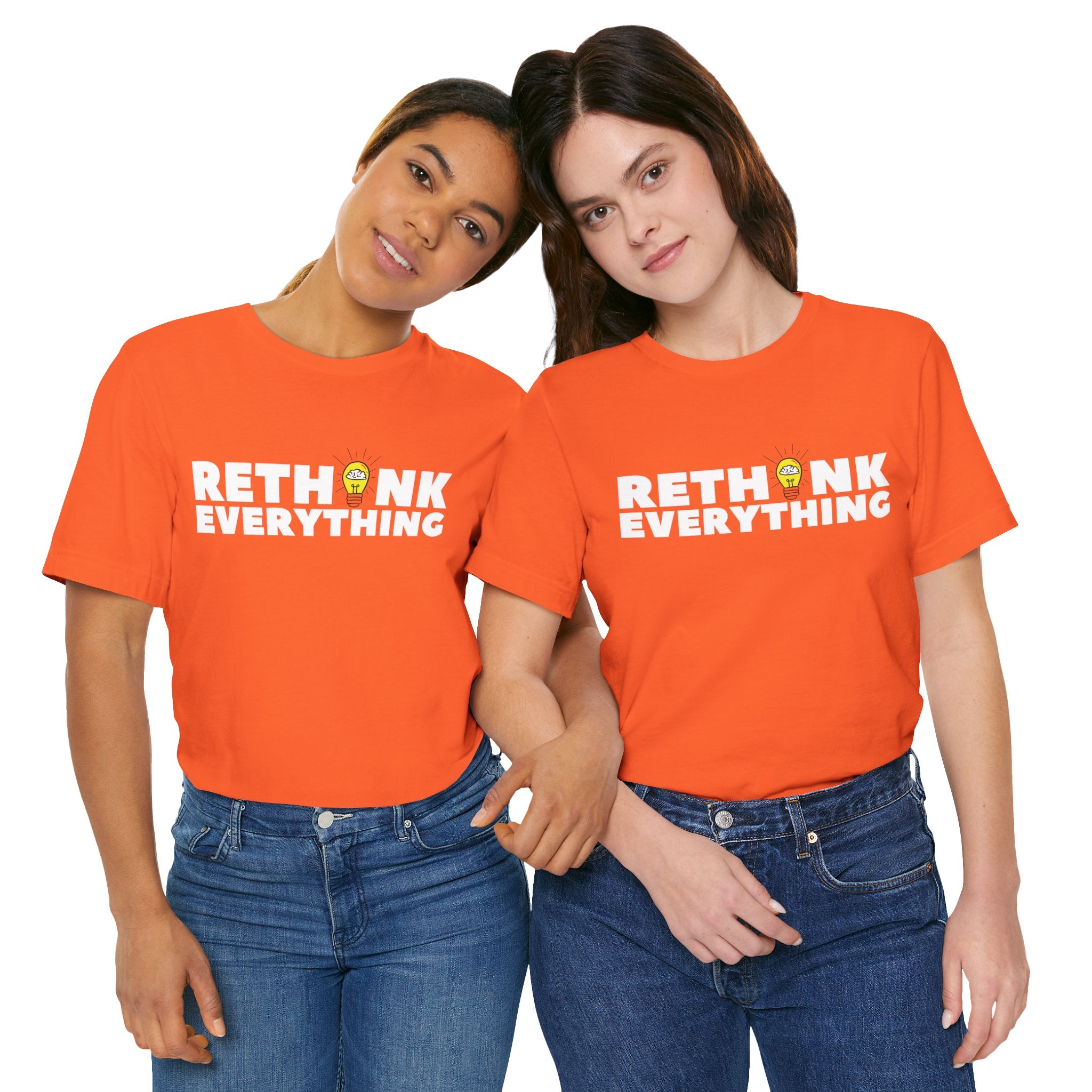 Rethink Everything Customer Service Premium Bella+Canvas Unisex Jersey Tee