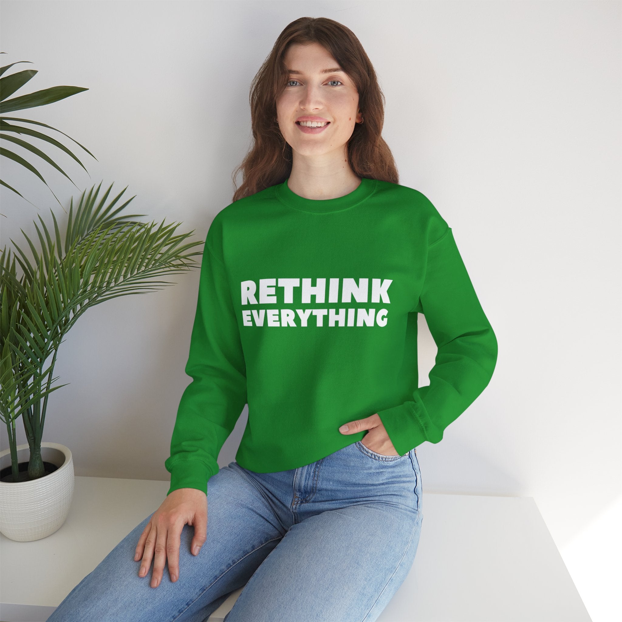 Rethink Everything Loan Officer Crewneck Sweatshirt – Unisex Inspirational Graphic Pullover