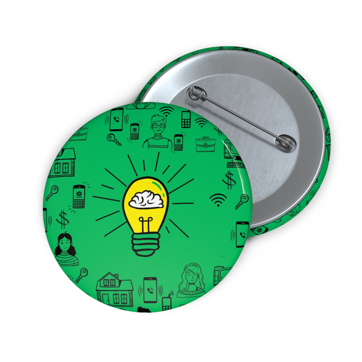Rethink Everything Loan Officer Classic Design Pin Button — Custom Round Badge for Teachers, Students & Creatives