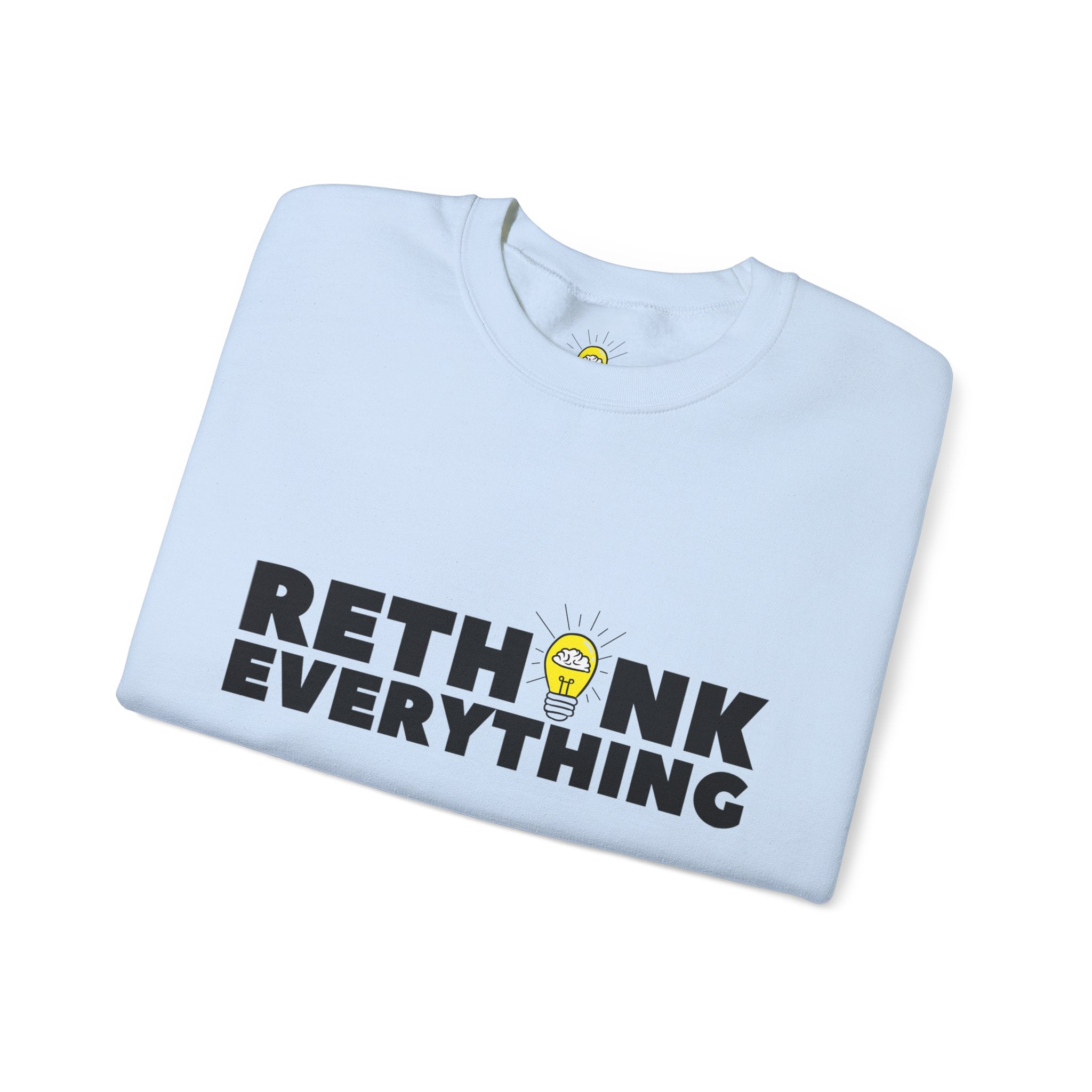 Rethink Everything Business Planning Crewneck Sweatshirt – Unisex Inspirational Graphic Pullover