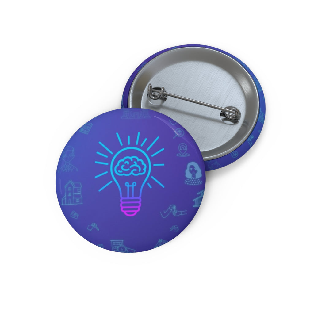 Rethink Everything  Buying a Home Hacks  Classic Design Pin Button — Custom Round Badge for Teachers, Students & Creatives