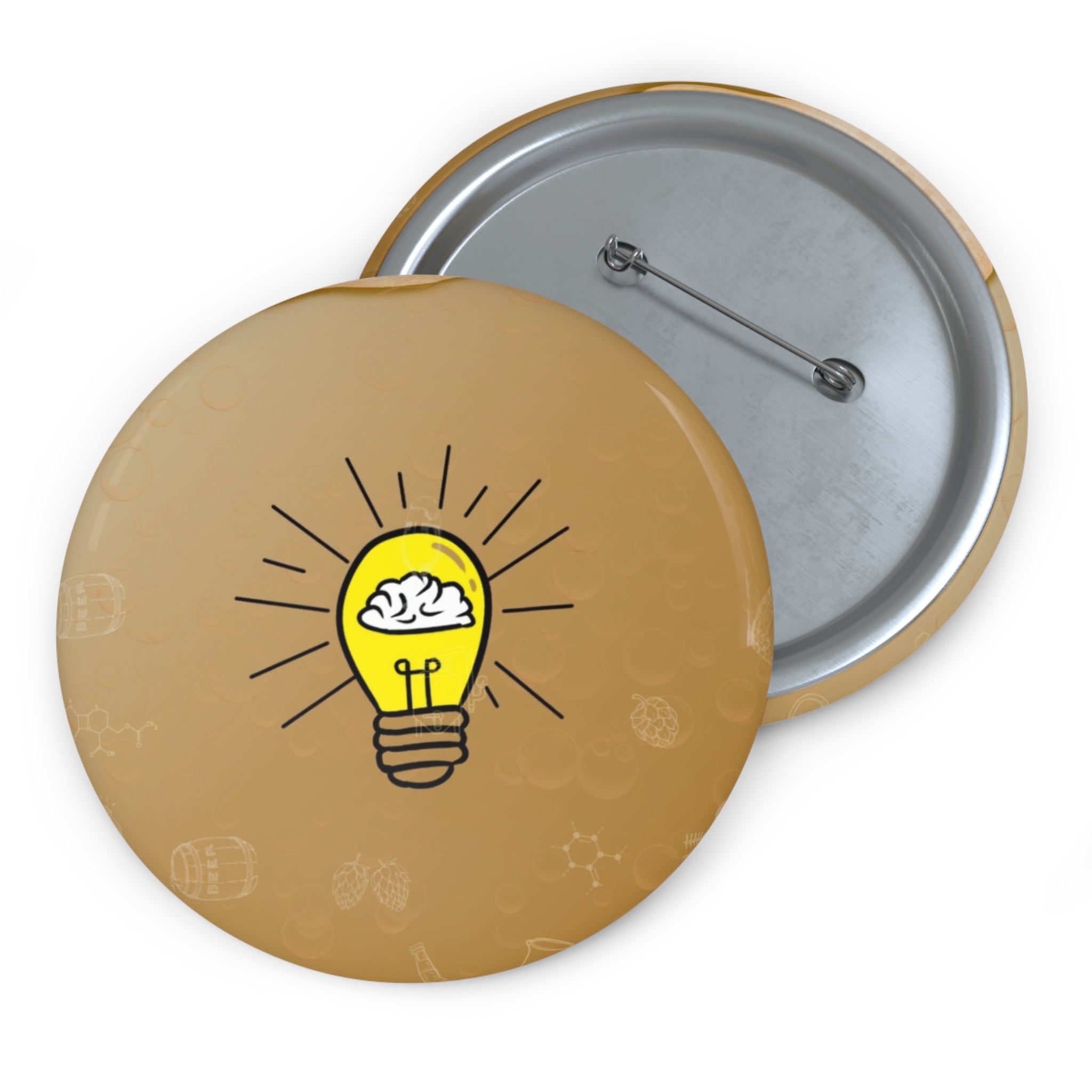 Rethink Everything Craft Beer Classic Design Pin Button — Custom Round Badge for Teachers, Students & Creatives