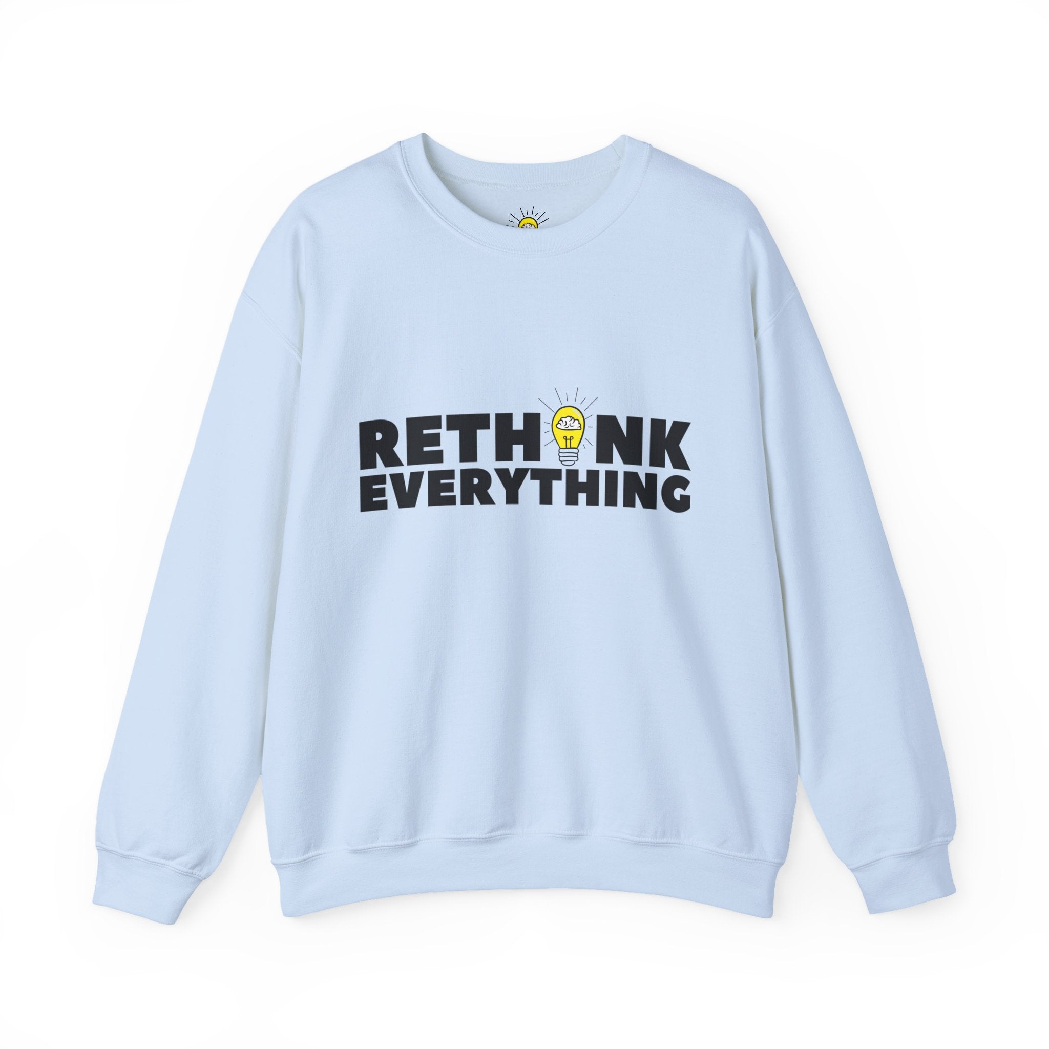 Rethink Everything Business Planning Crewneck Sweatshirt – Unisex Inspirational Graphic Pullover