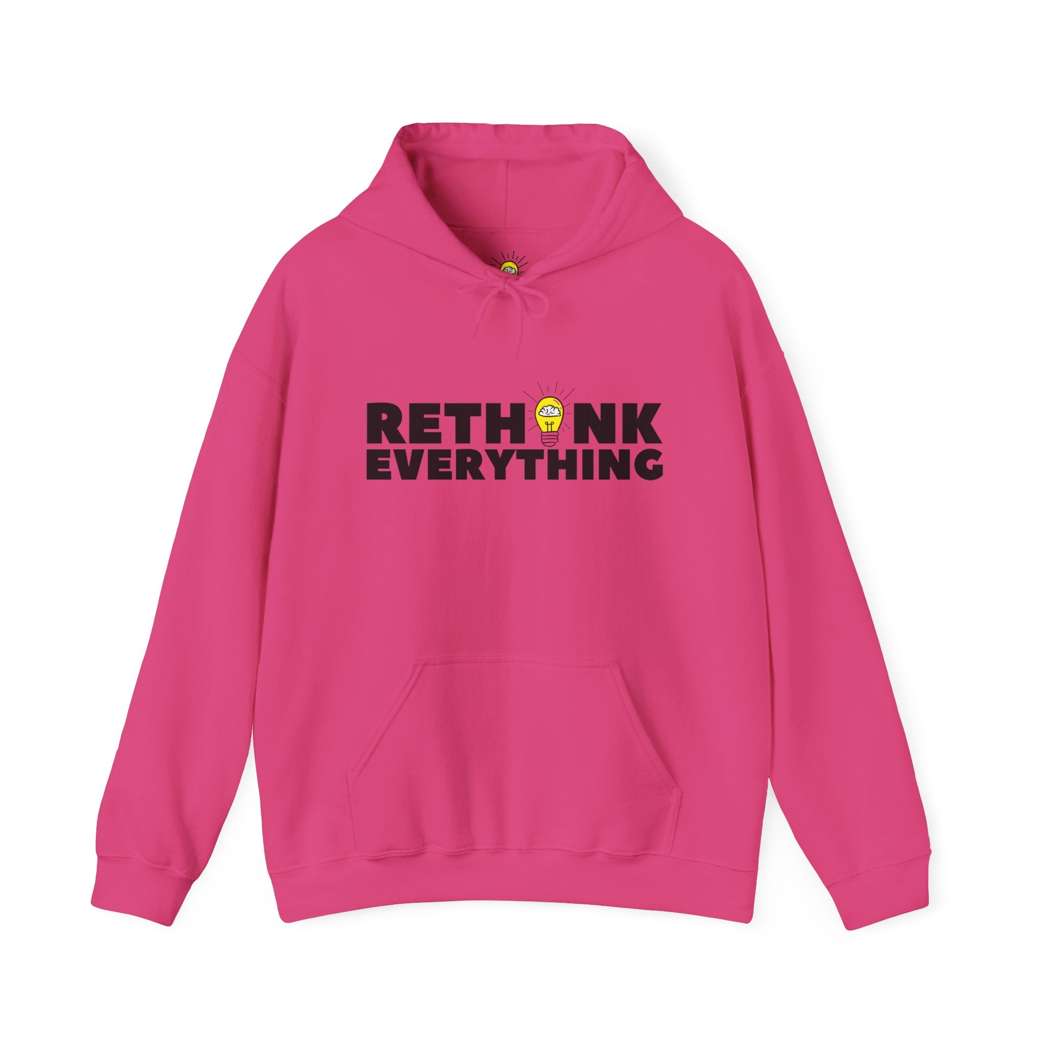 Rethink Everything Networking Hoodie, Unisex Cozy Sweatshirt, Gift for Thought Leaders, Inspirational Fashion, Casual Wear, Unique Graphic Pullover