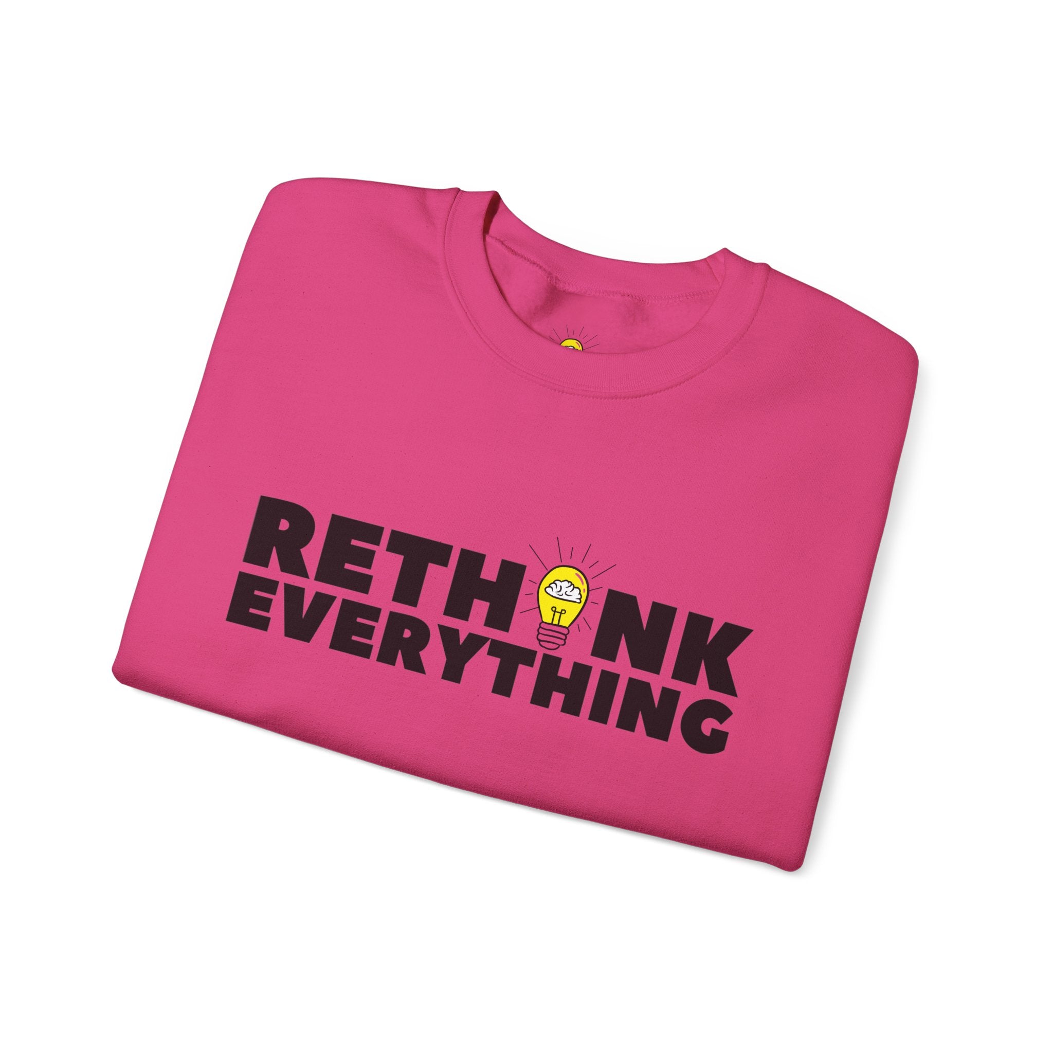 Rethink Everything Networking Crewneck Sweatshirt – Unisex Inspirational Graphic Pullover