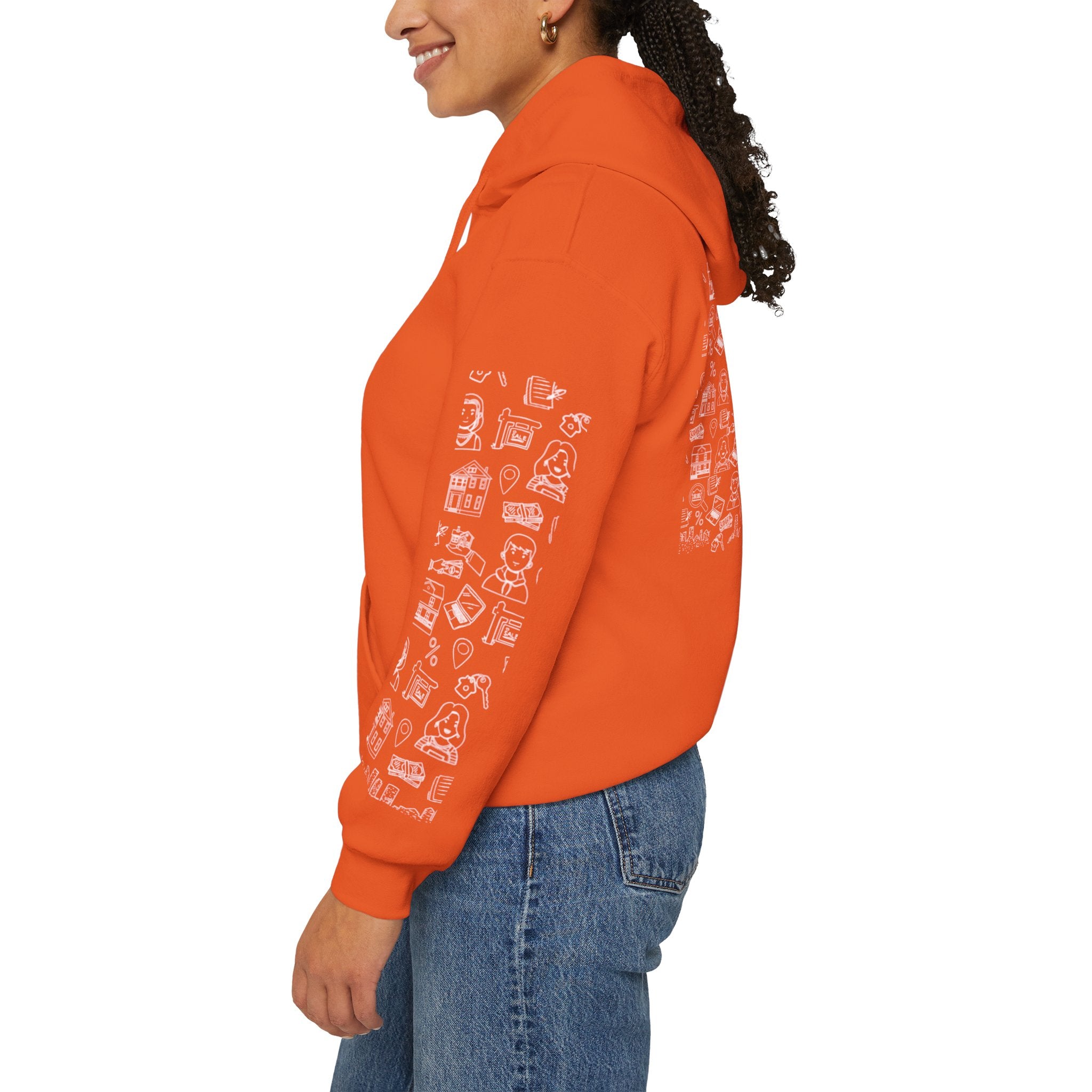 Rethink Everything Real Estate Hoodie, Unisex Cozy Sweatshirt, Gift for Thought Leaders, Inspirational Fashion, Casual Wear, Unique Graphic Pullover