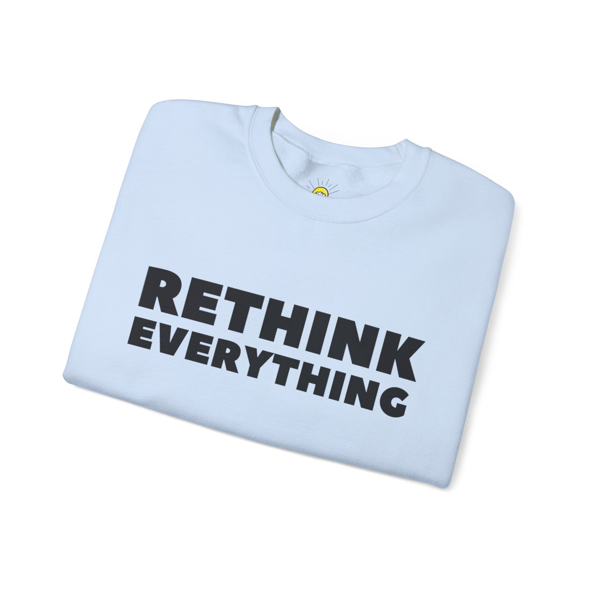 Rethink Everything Business Planning Crewneck Sweatshirt – Unisex Inspirational Graphic Pullover