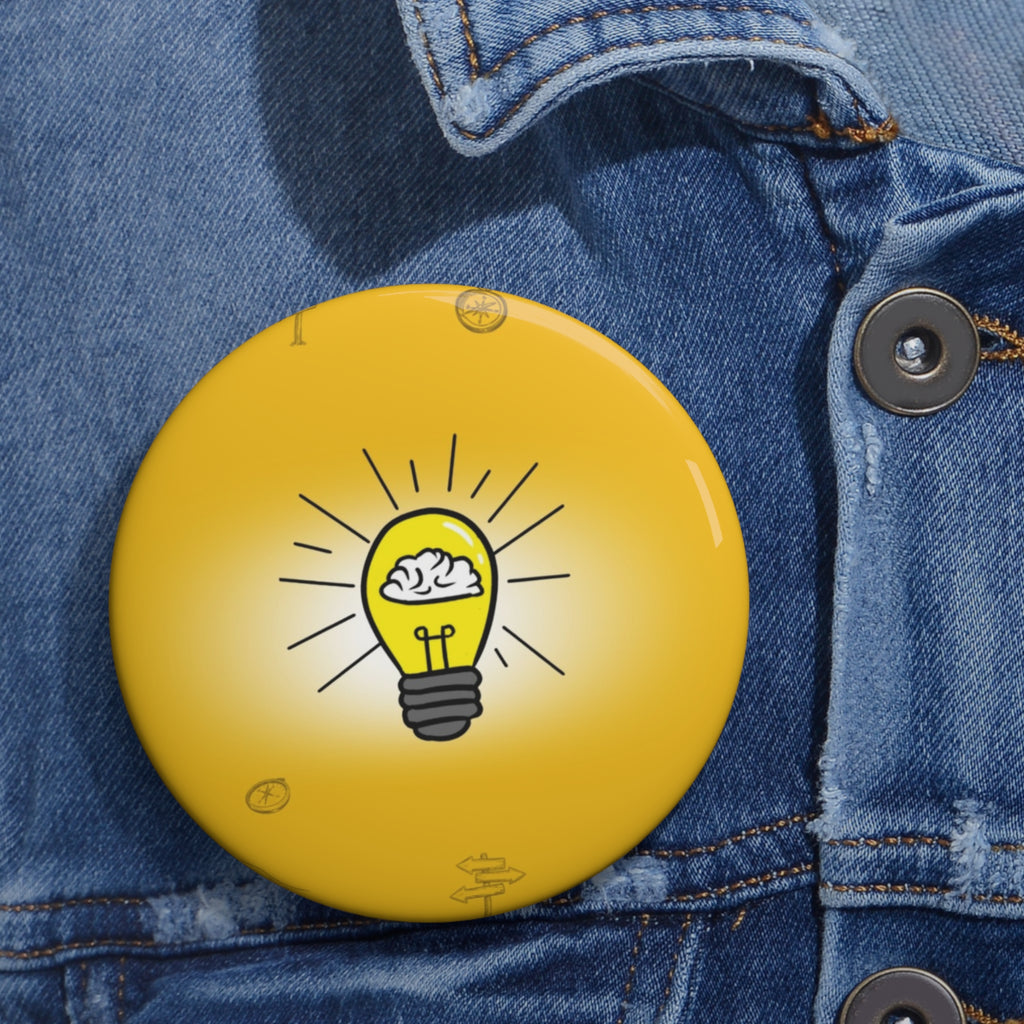 Rethink Everything Mentorship Classic Design Pin Button — Custom Round Badge for Teachers, Students & Creatives
