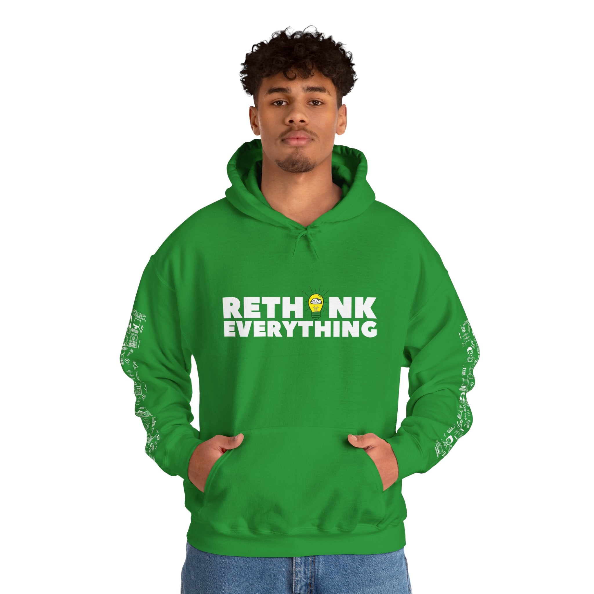 Rethink Everything Loan Officer Hoodie, Unisex Cozy Sweatshirt, Gift for Thought Leaders, Inspirational Fashion, Casual Wear, Unique Graphic Pullover