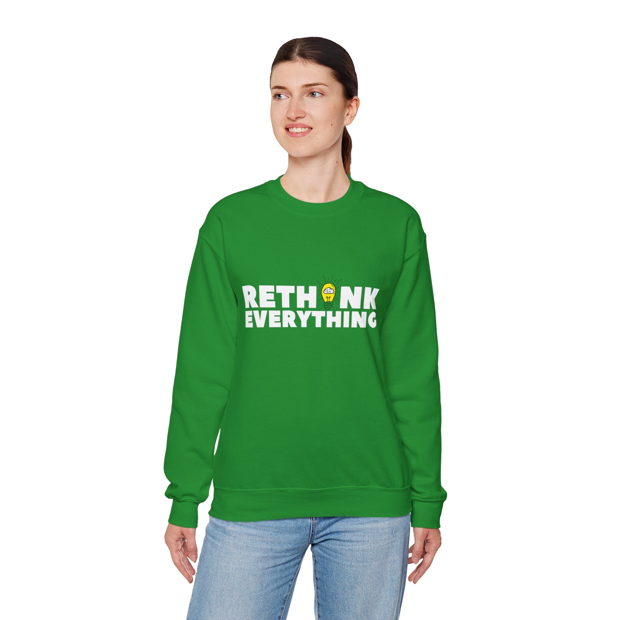 Rethink Everything Loan Officer Crewneck Sweatshirt – Unisex Inspirational Graphic Pullover