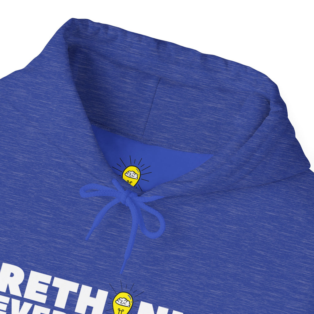 Rethink Everything Buying a Home Hacks Hoodie, Unisex Cozy Sweatshirt, Gift for Thought Leaders, Inspirational Fashion, Casual Wear, Unique Graphic Pullover