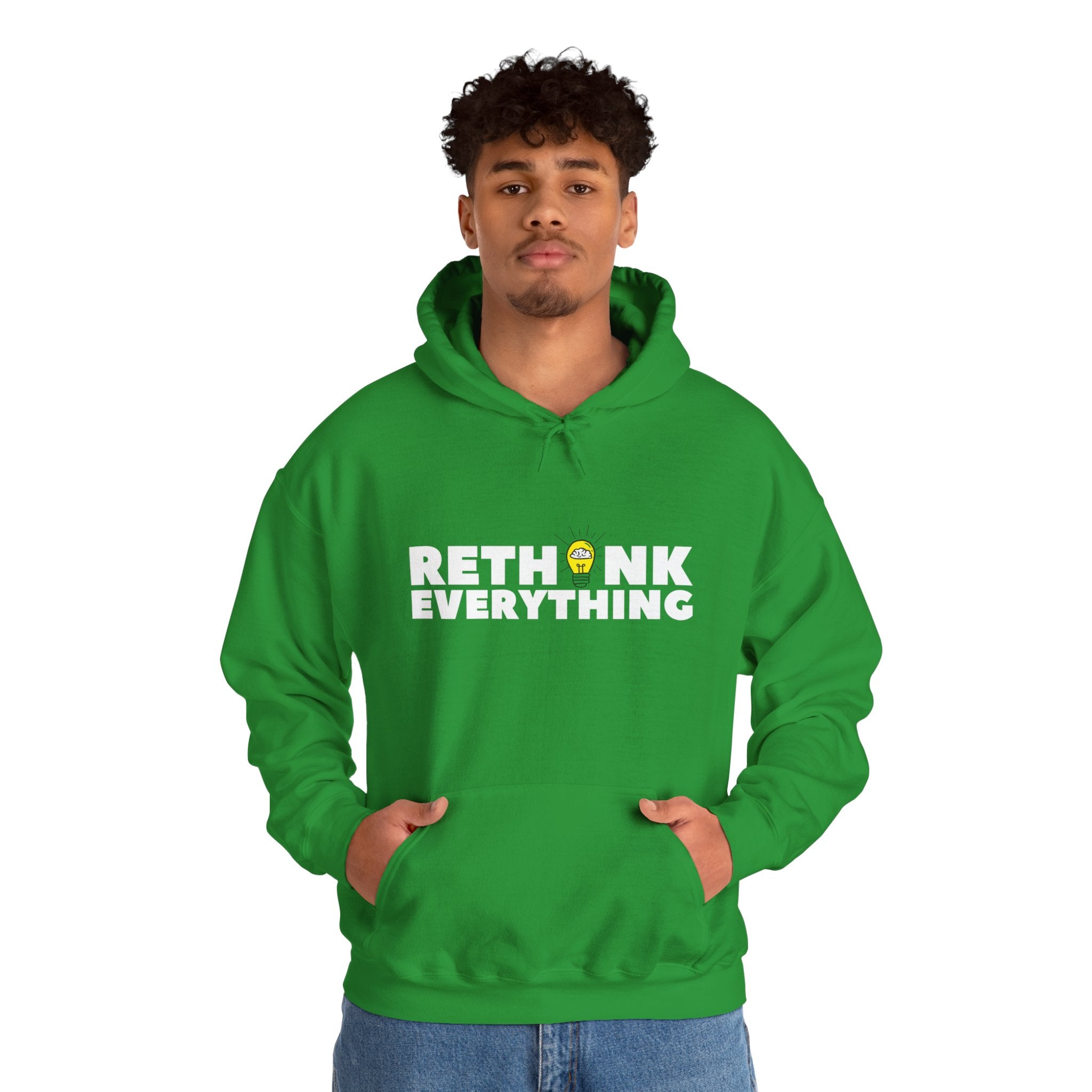 Rethink Everything Loan Officer Hoodie, Unisex Cozy Sweatshirt, Gift for Thought Leaders, Inspirational Fashion, Casual Wear, Unique Graphic Pullover