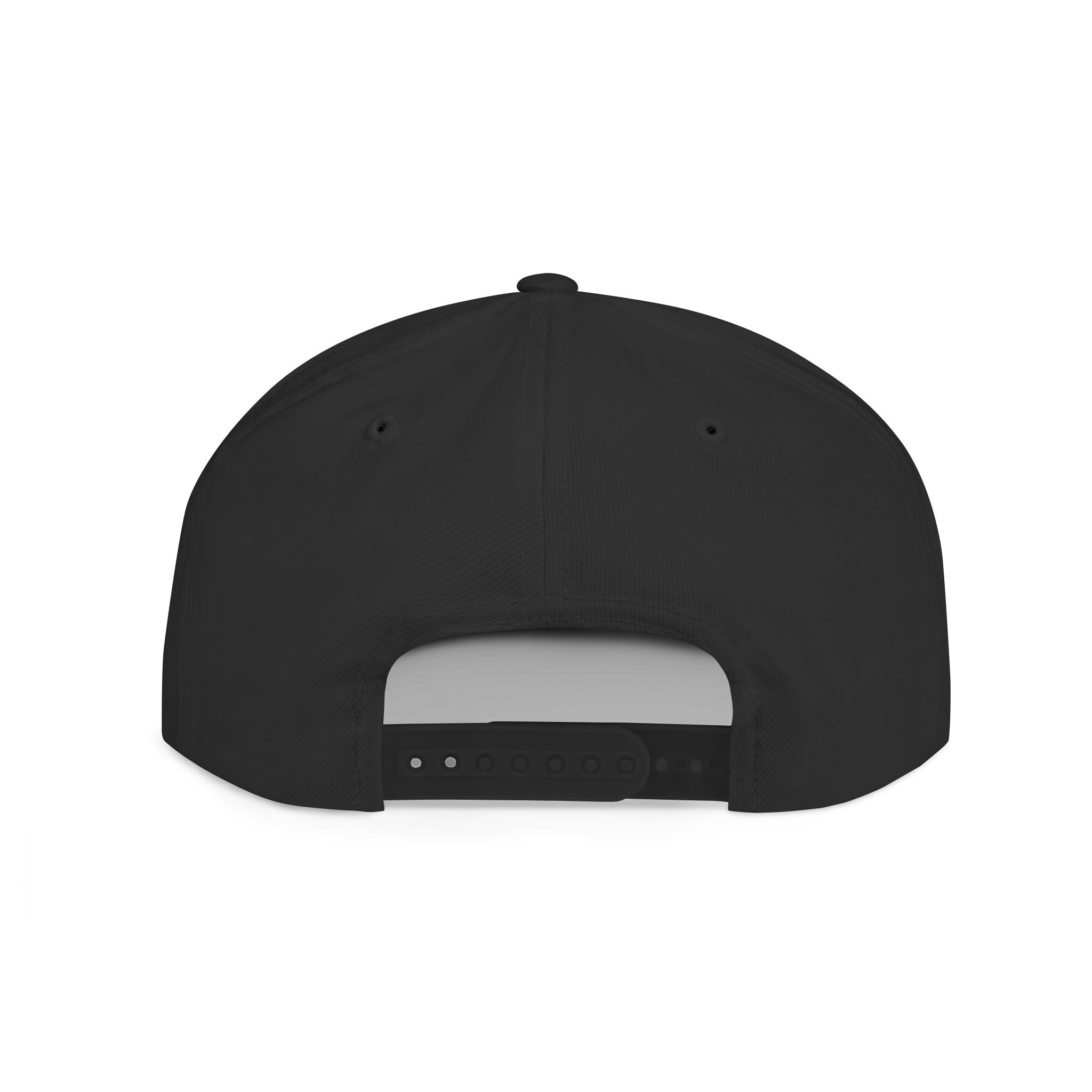 Rethink Everything Black Flat-Bill Snapback Hat — Bold Statement Cap