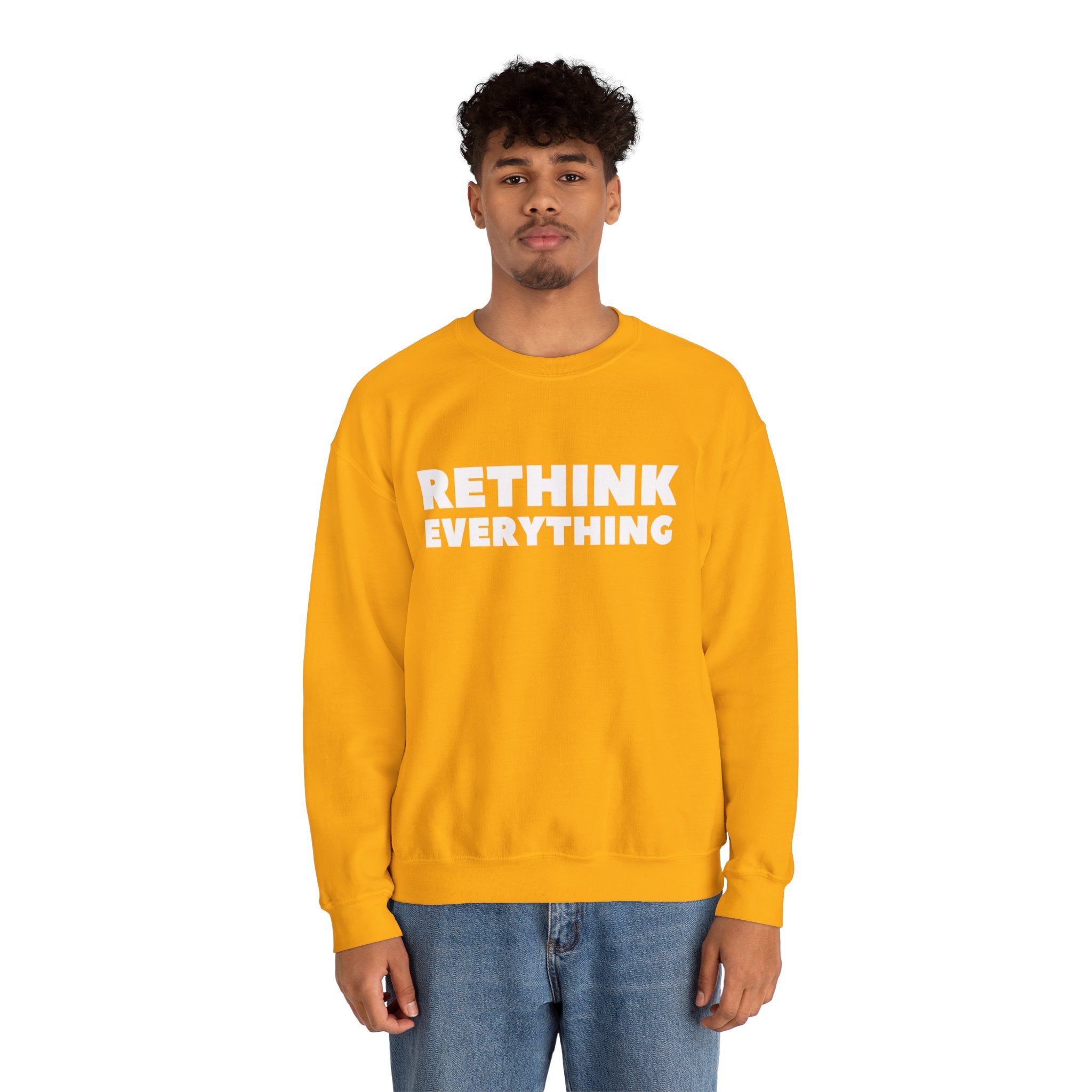 Rethink Everything Mentorship Crewneck Sweatshirt – Unisex Inspirational Graphic Pullover